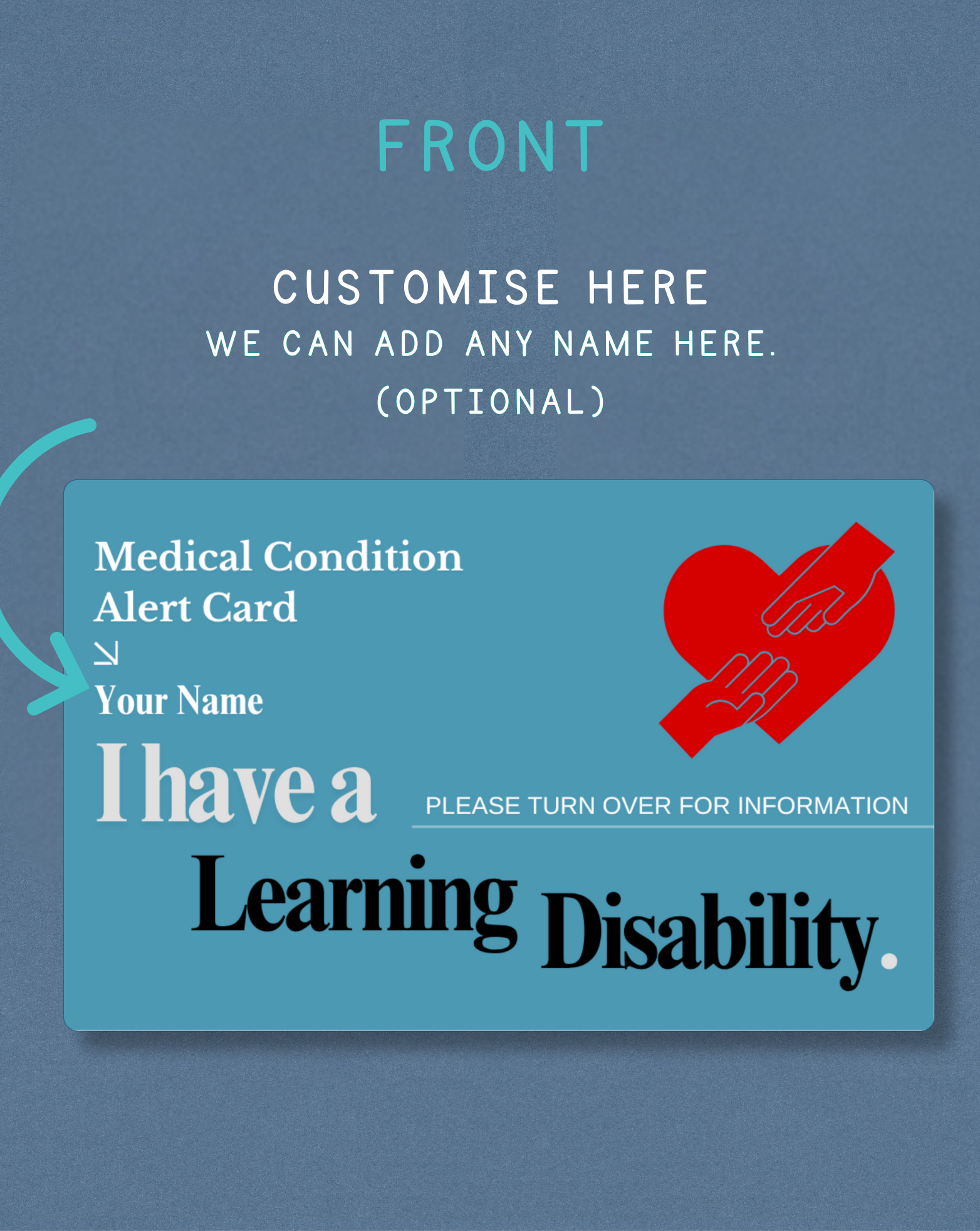 Learning Disability Medical Alert Card