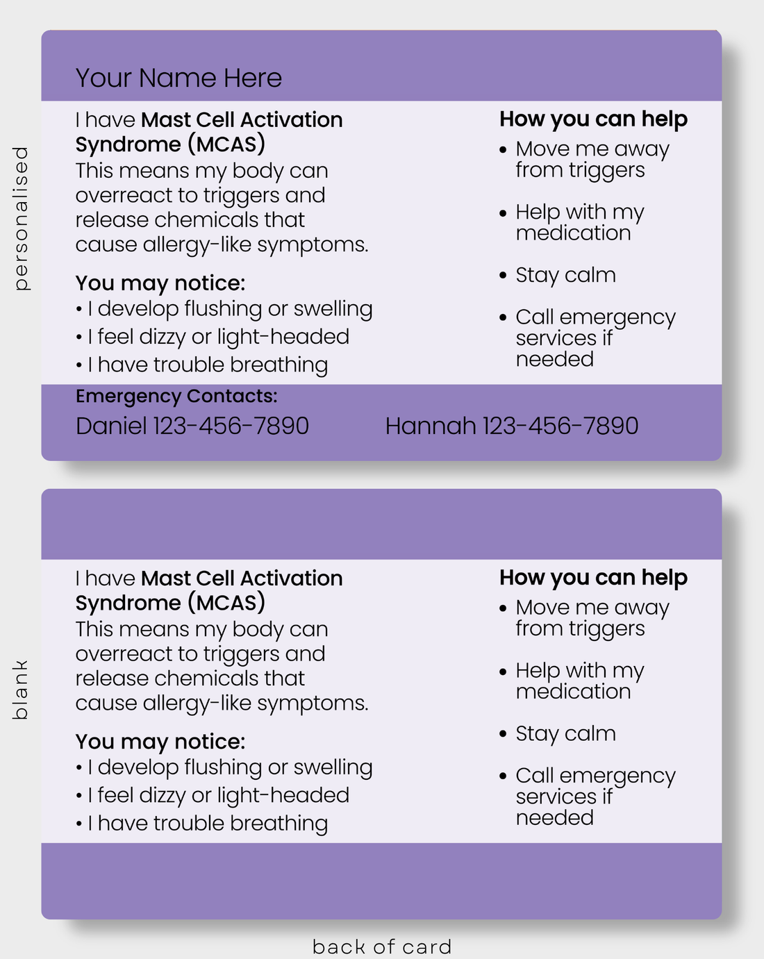 MCAS (Mast Cell Activation Syndrome)