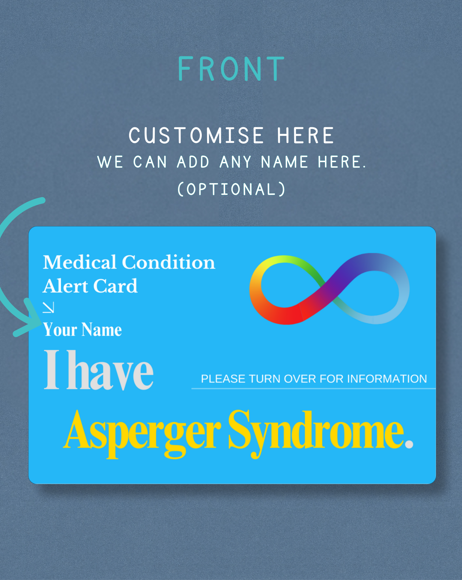 Asperger Syndrome Medical Alert Card