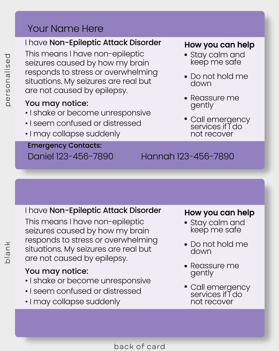 Non-Epileptic Attack Disorder (NEAD)