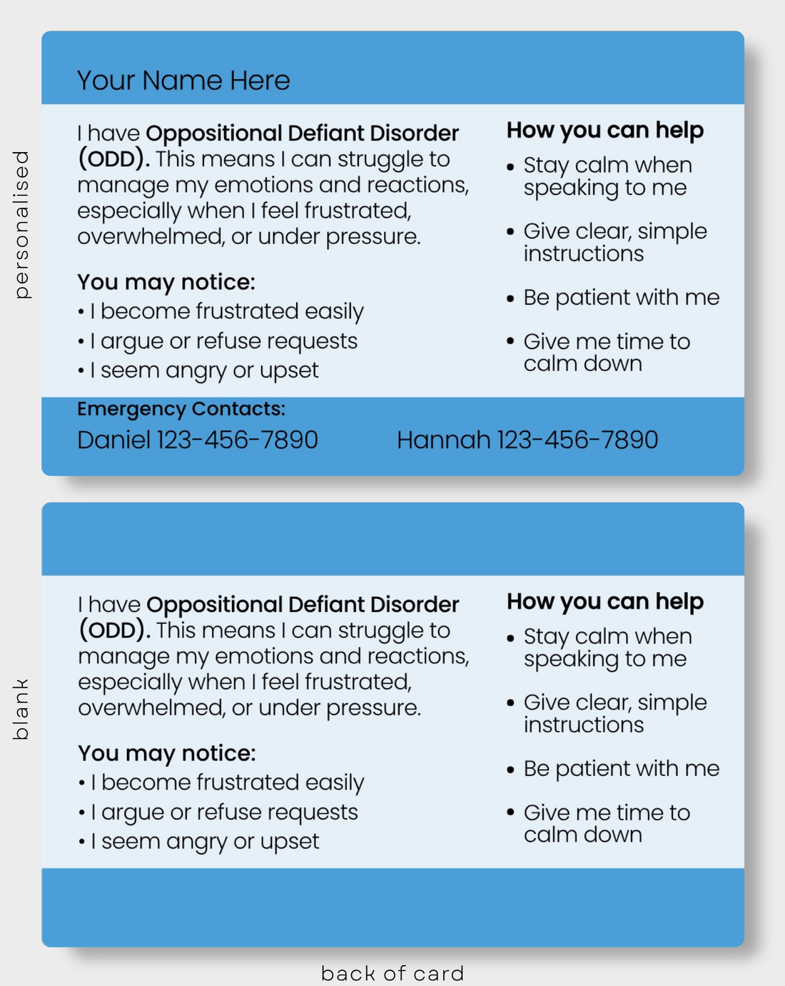 Oppositional Defiant Disorder (ODD)