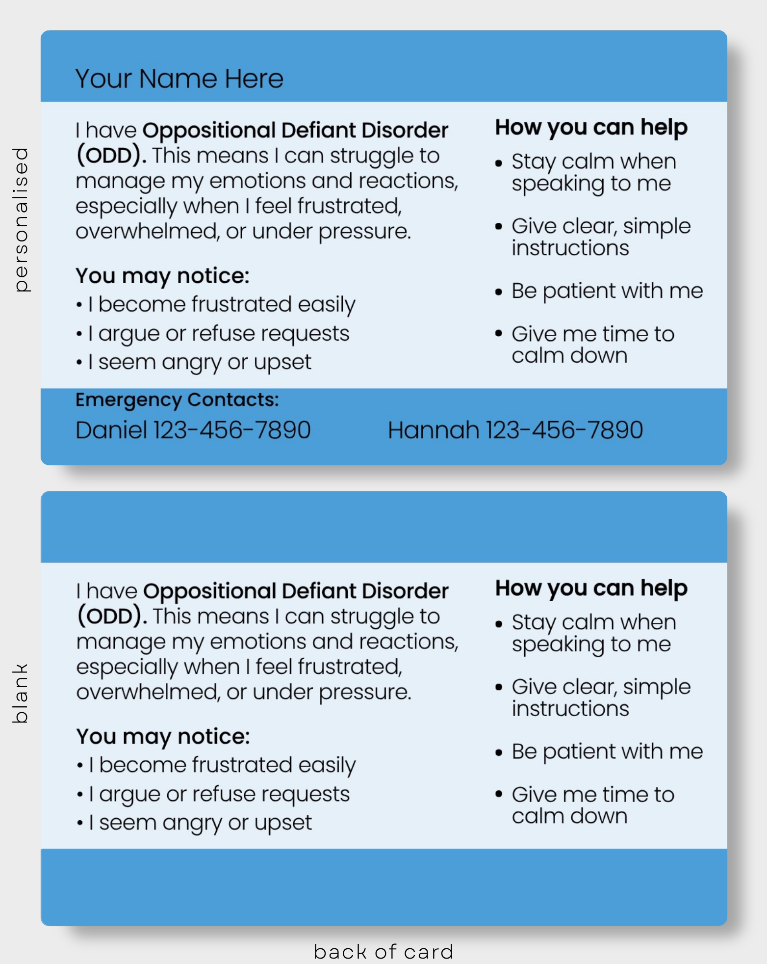 Oppositional Defiant Disorder (ODD)