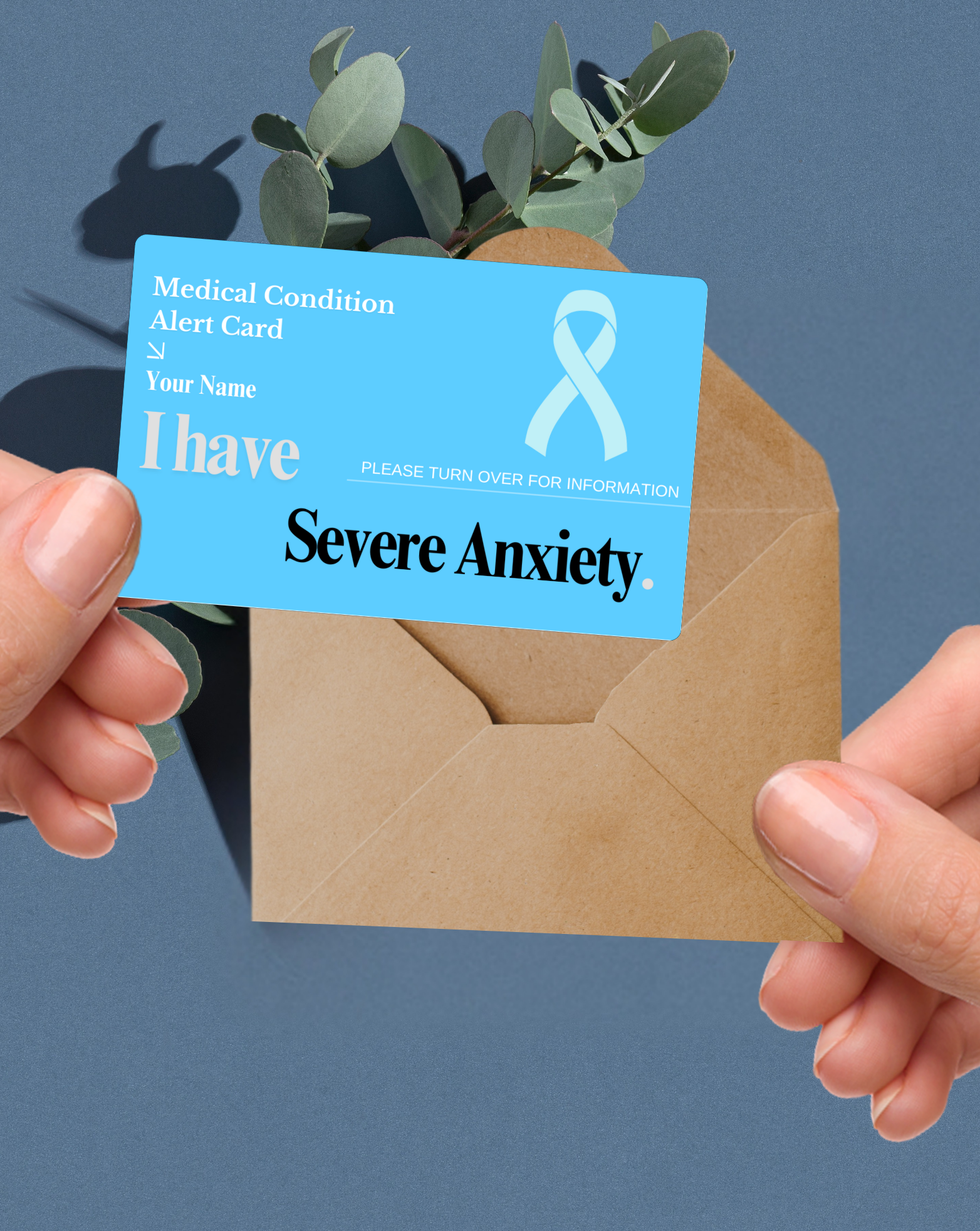 Severe Anxiety Medical Alert Card