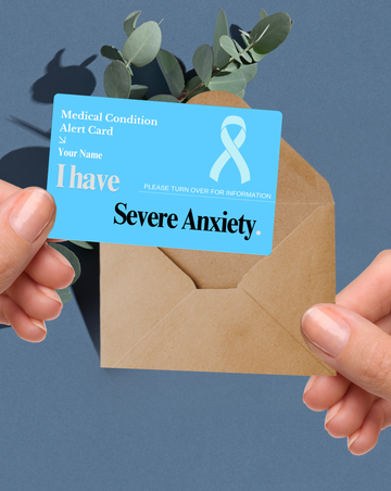 Severe Anxiety Medical Alert Card