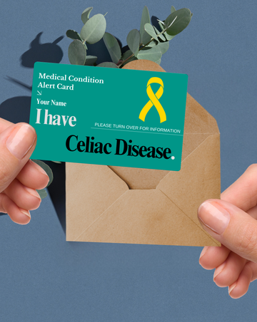 Celiac Disease Alert Card