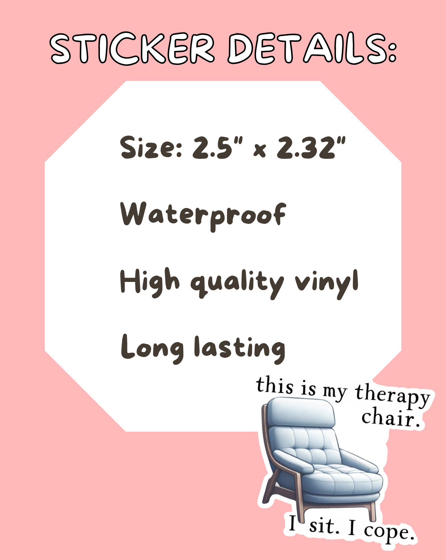 My Therapy Chair Sticker