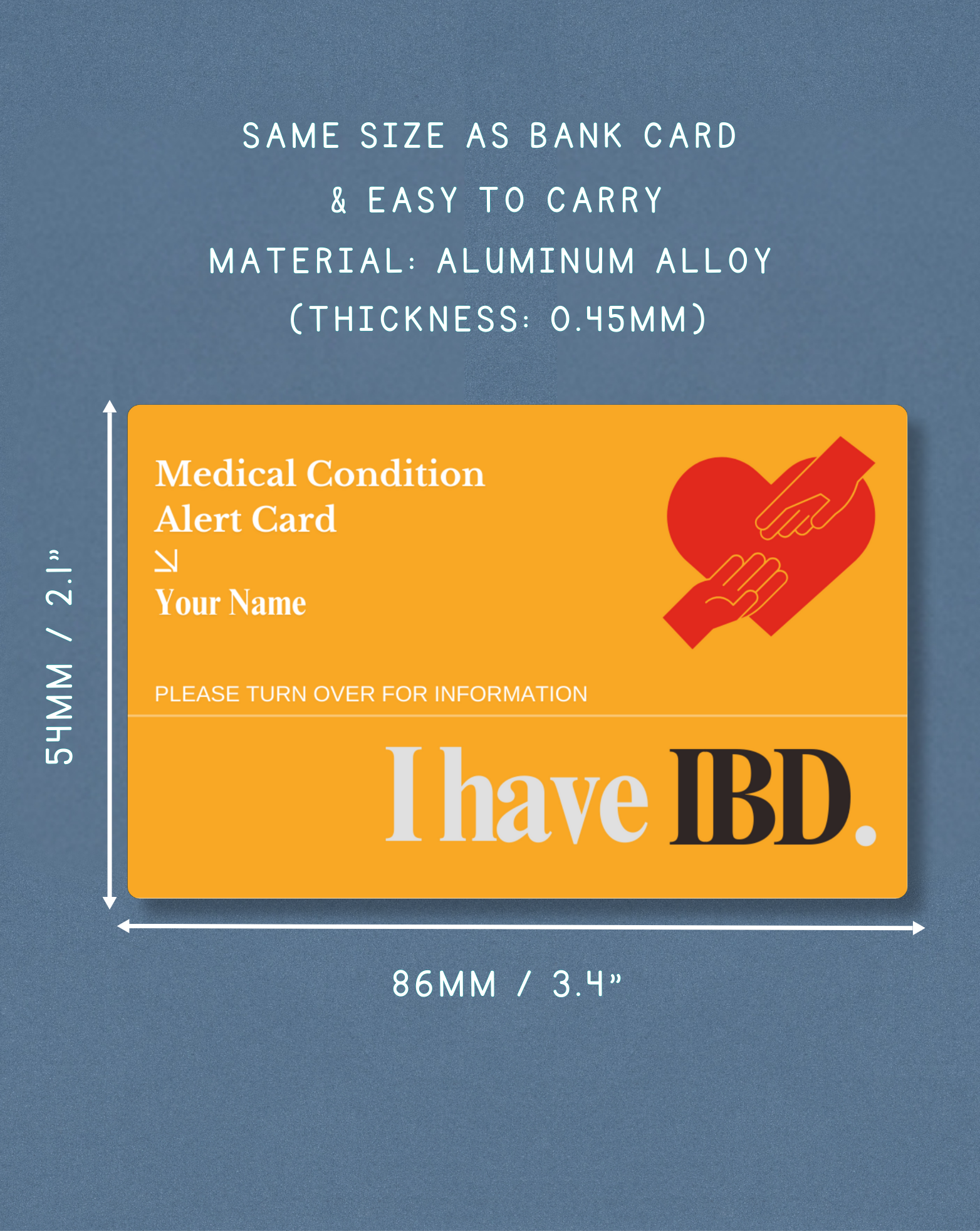 IBD Medical Alert Card