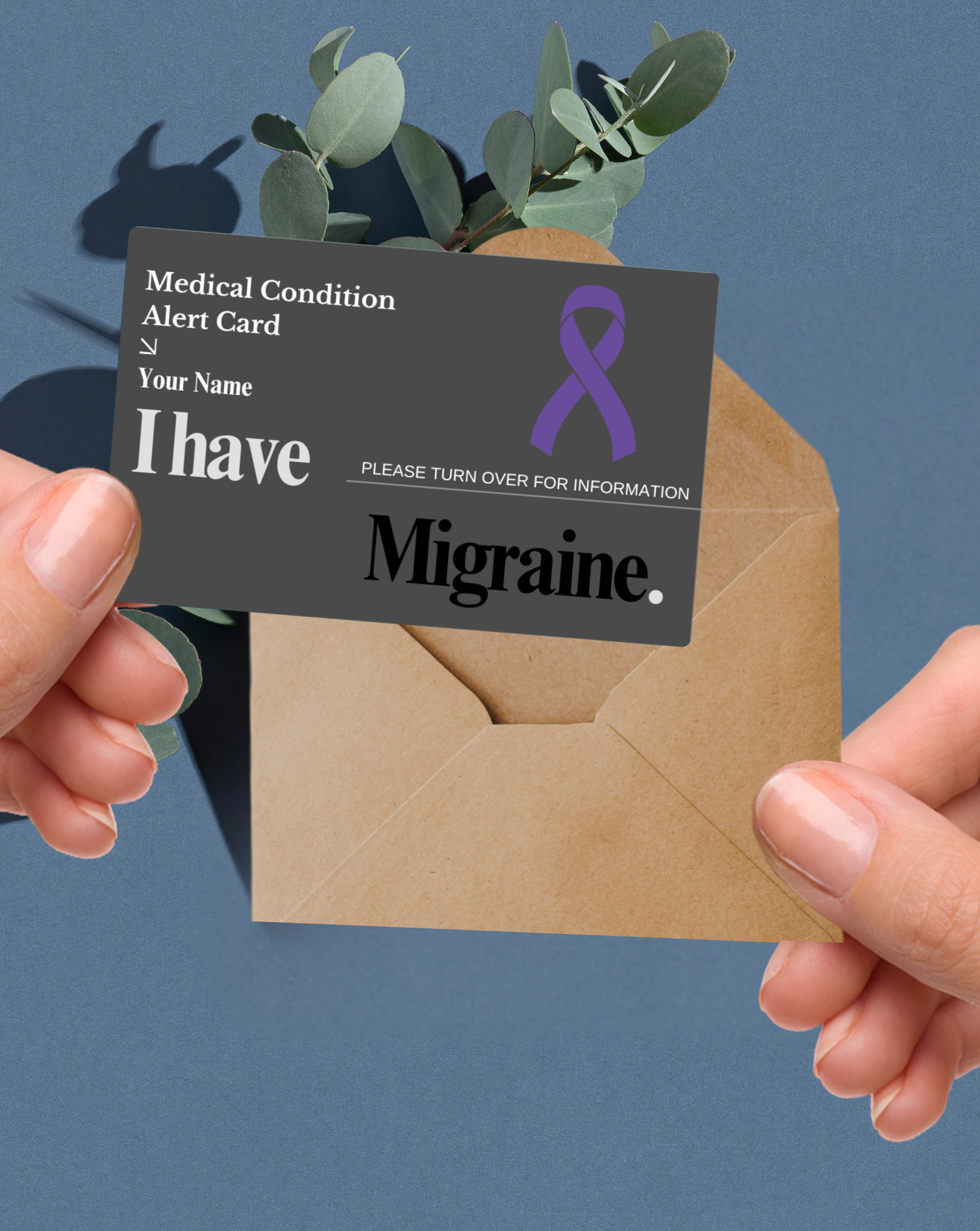 Migraine Medical Alert Card