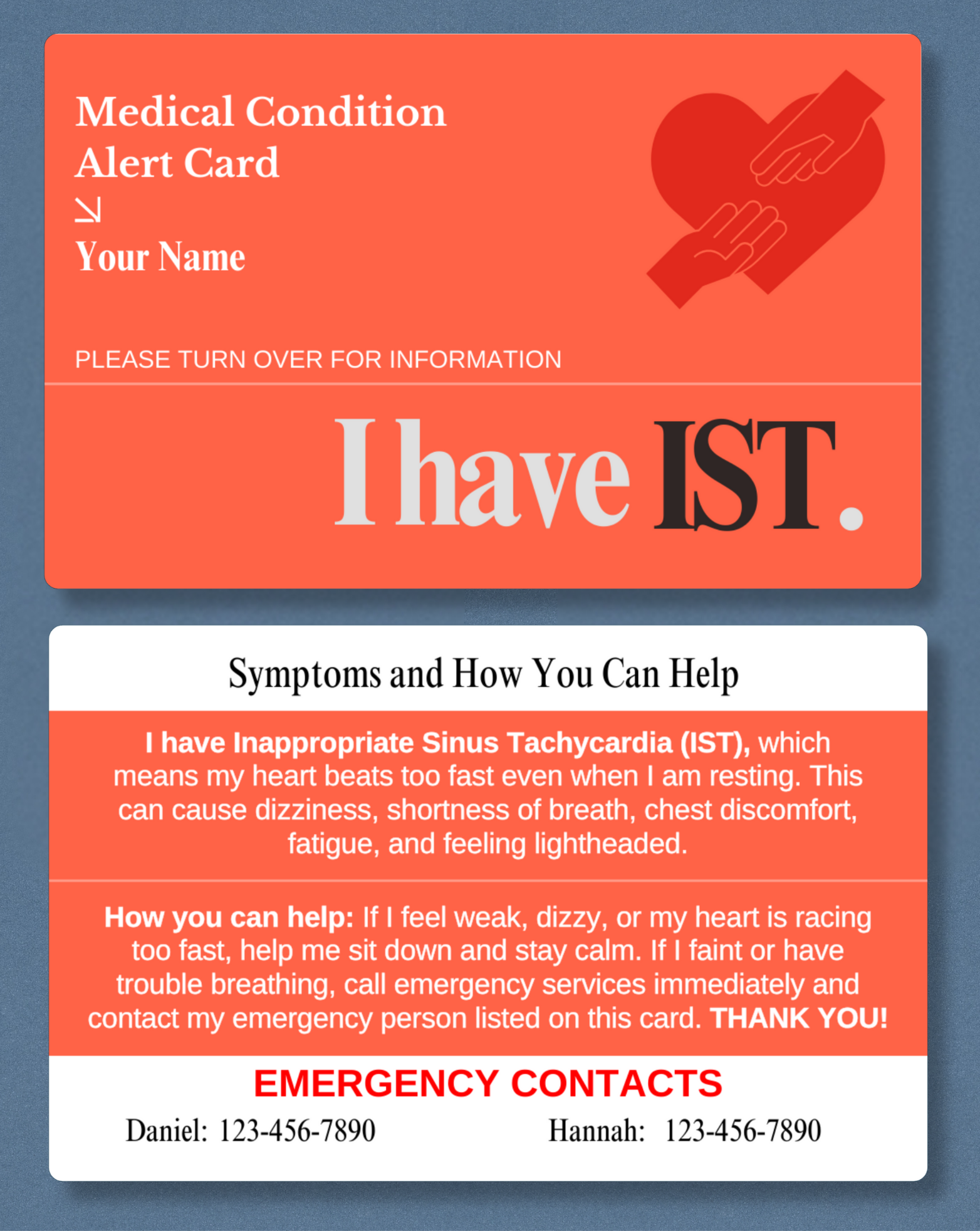IST Medical Alert Card