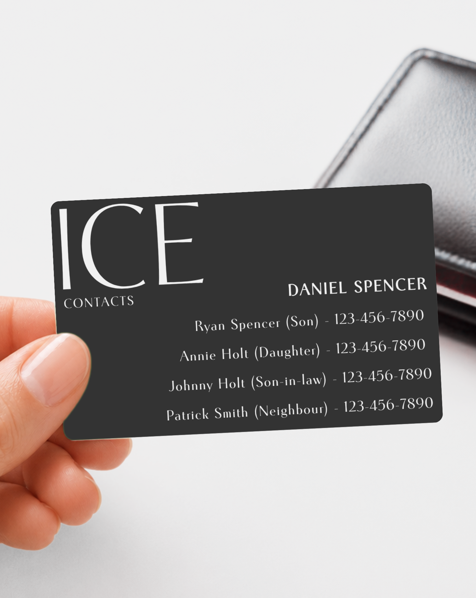 ICE Contact Card (Black)