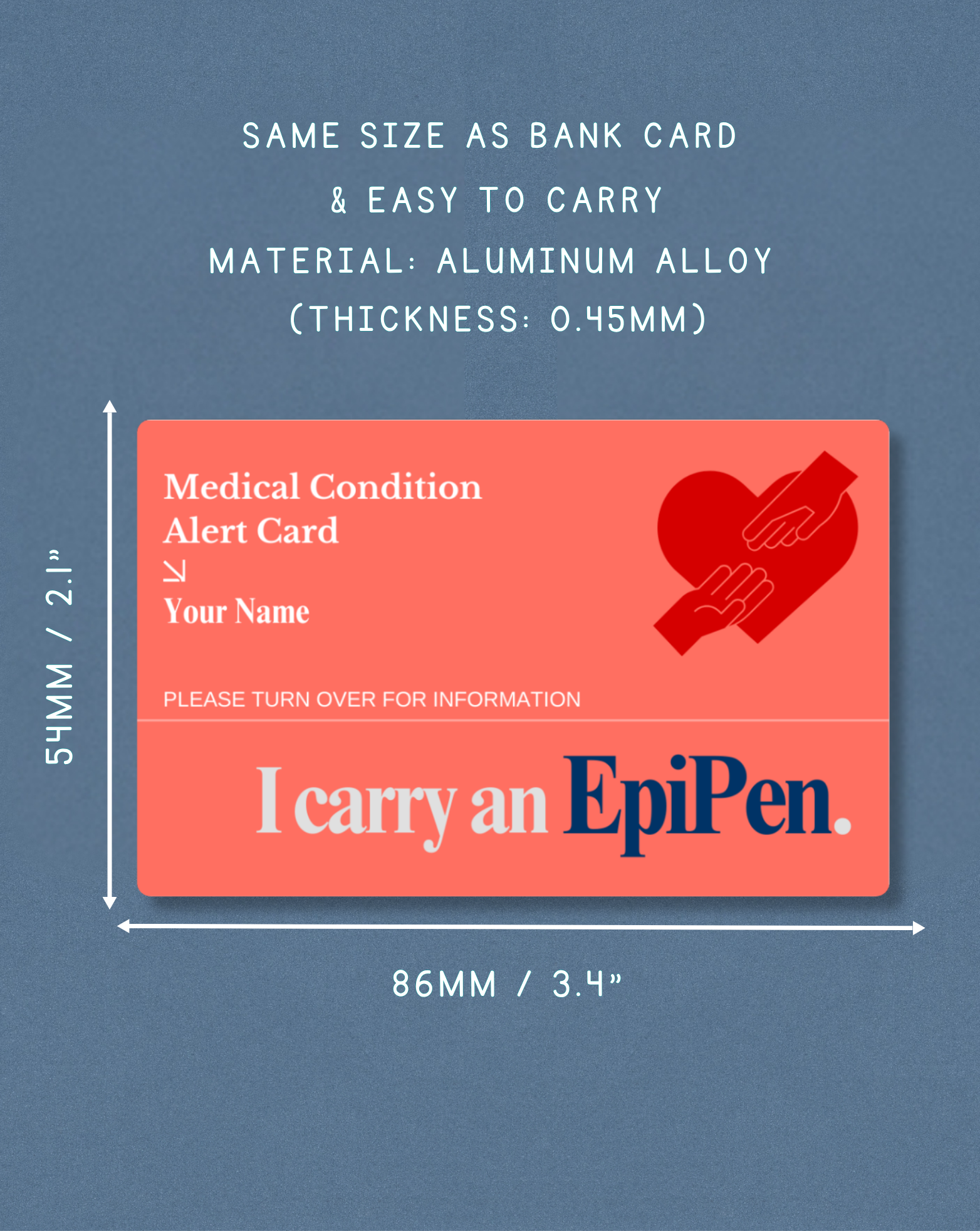 EpiPen Alert Card