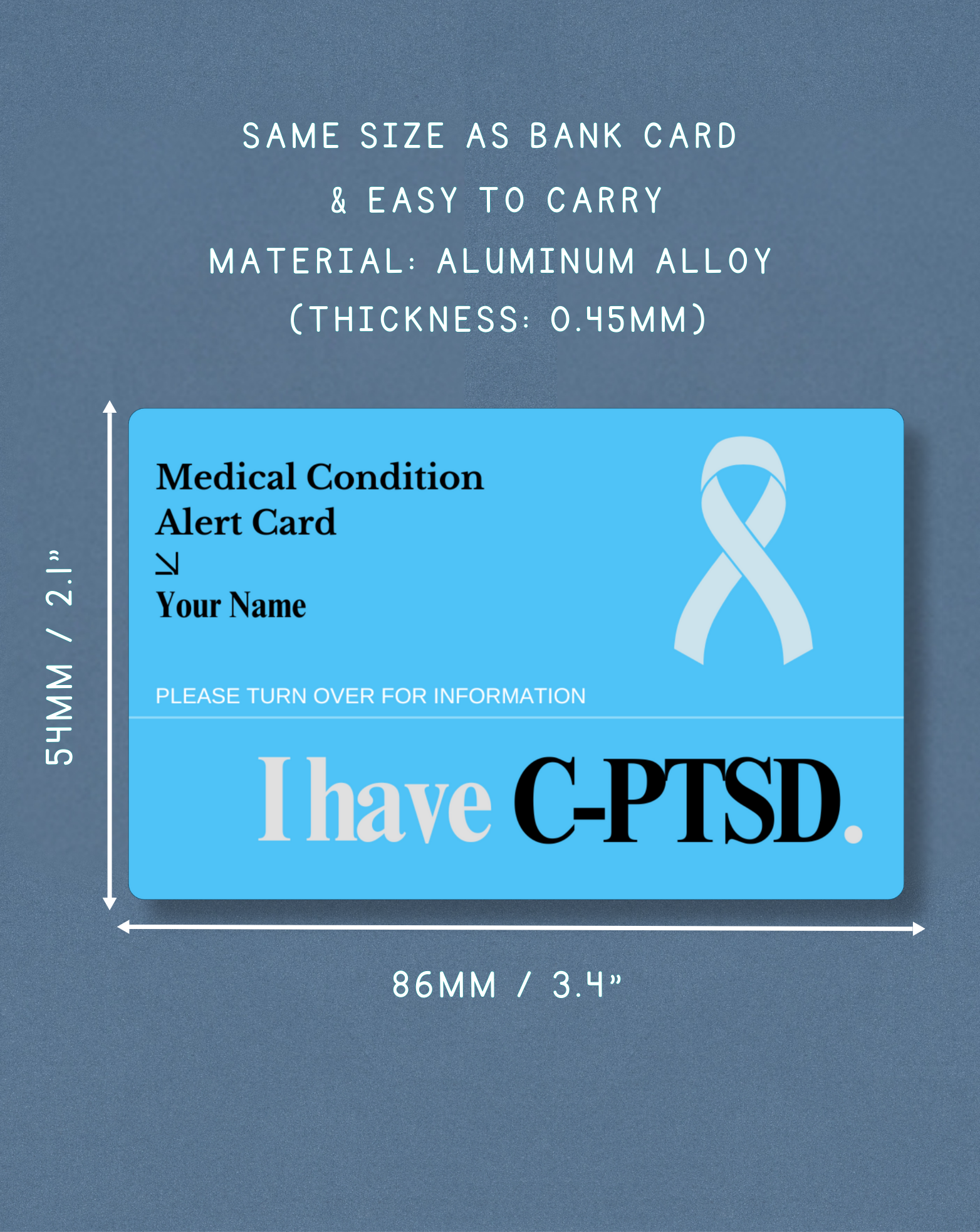 C-PTSD Medical Alert Card