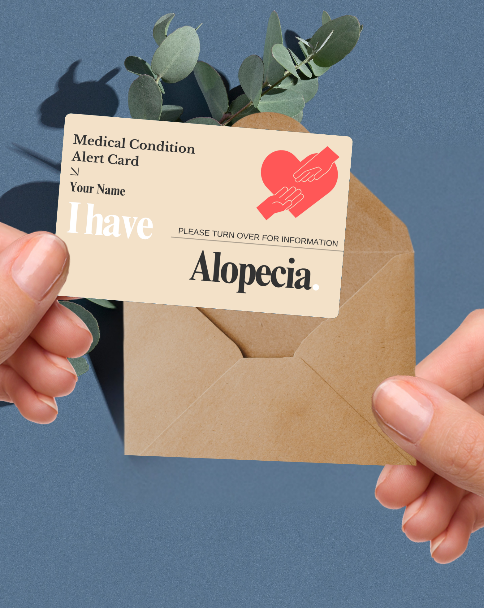 Alopecia Medical Alert Card