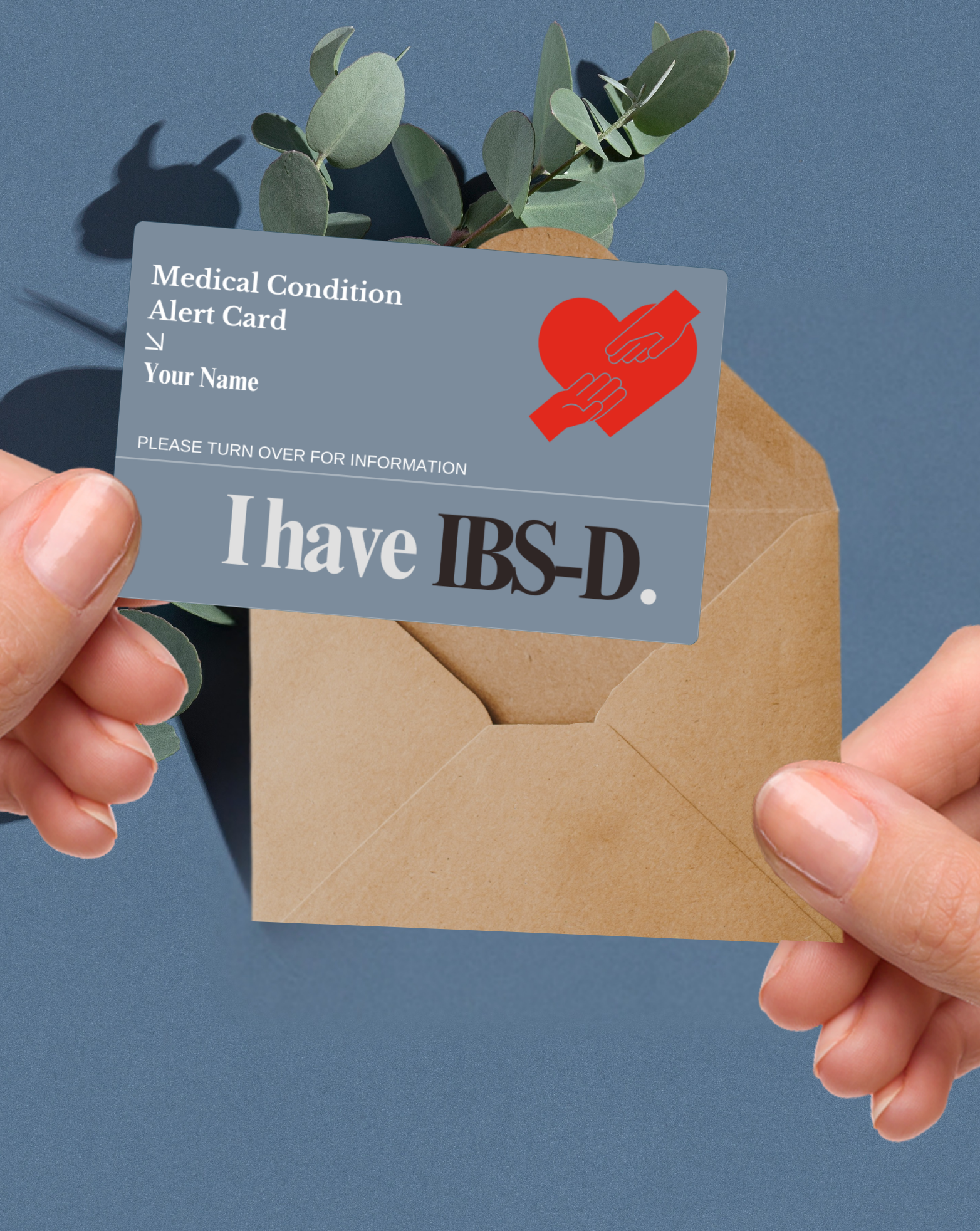 IBS-D Medical Alert Card