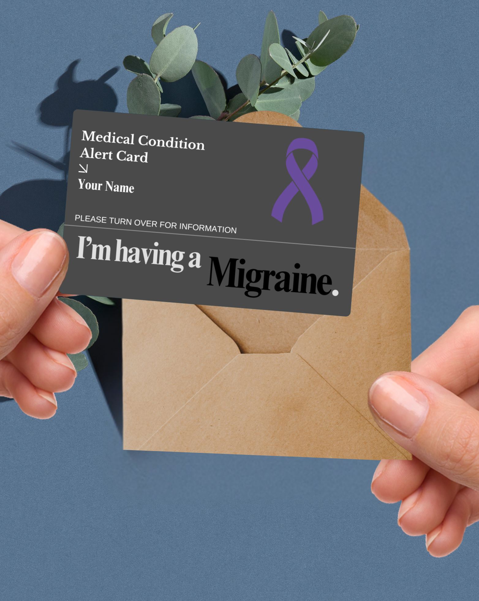 Migraine Medical Alert Card