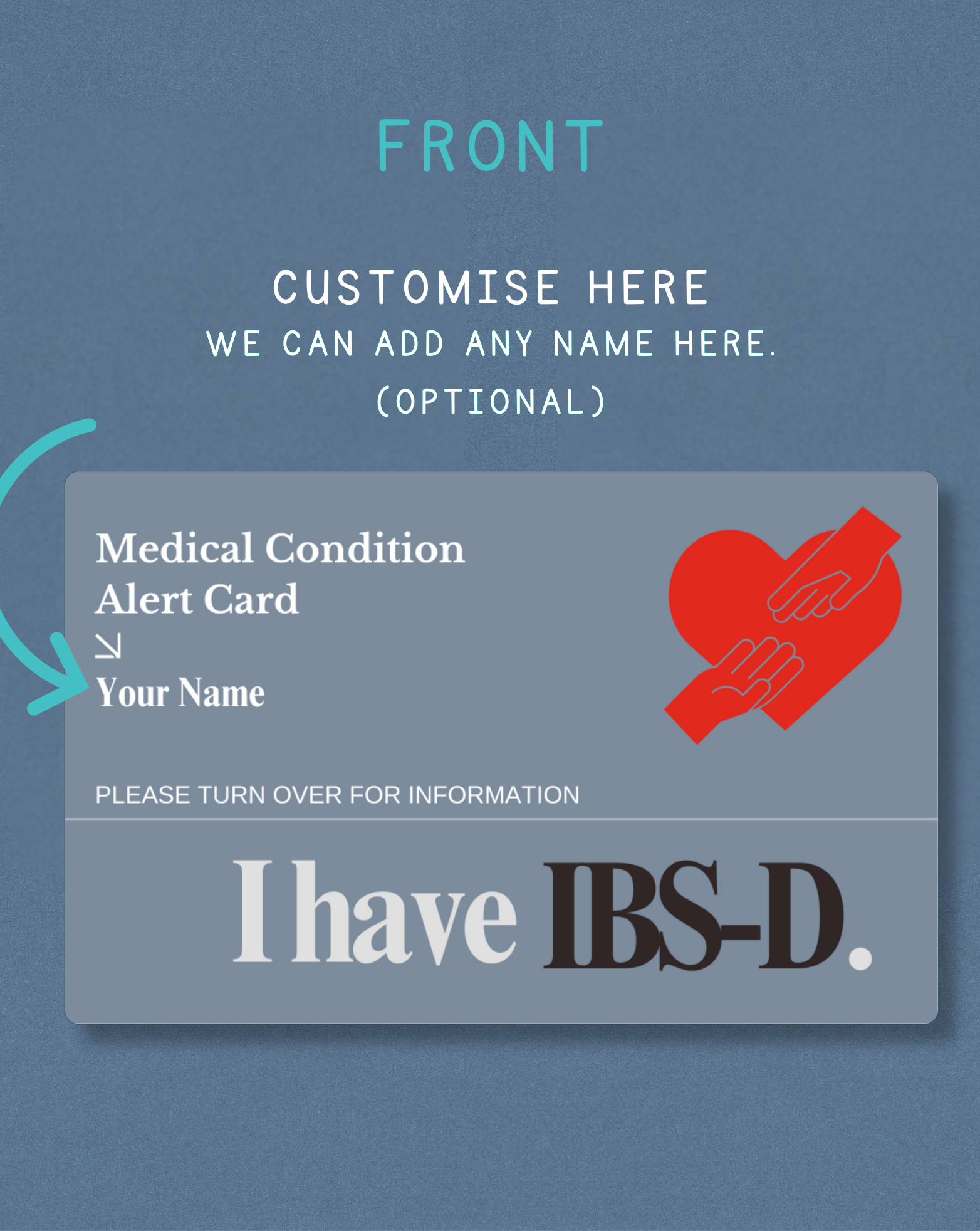IBS-D Medical Alert Card