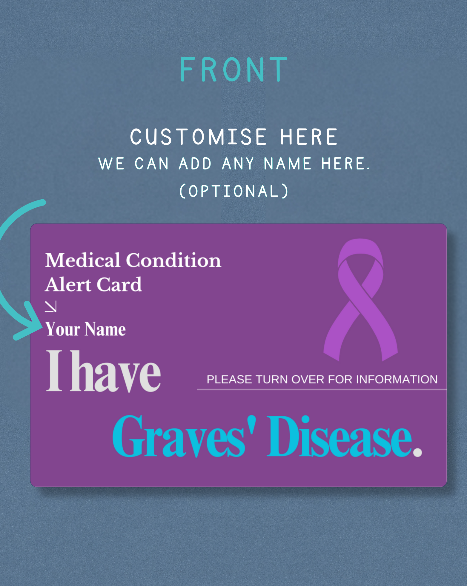 Graves Disease Medical Alert Card