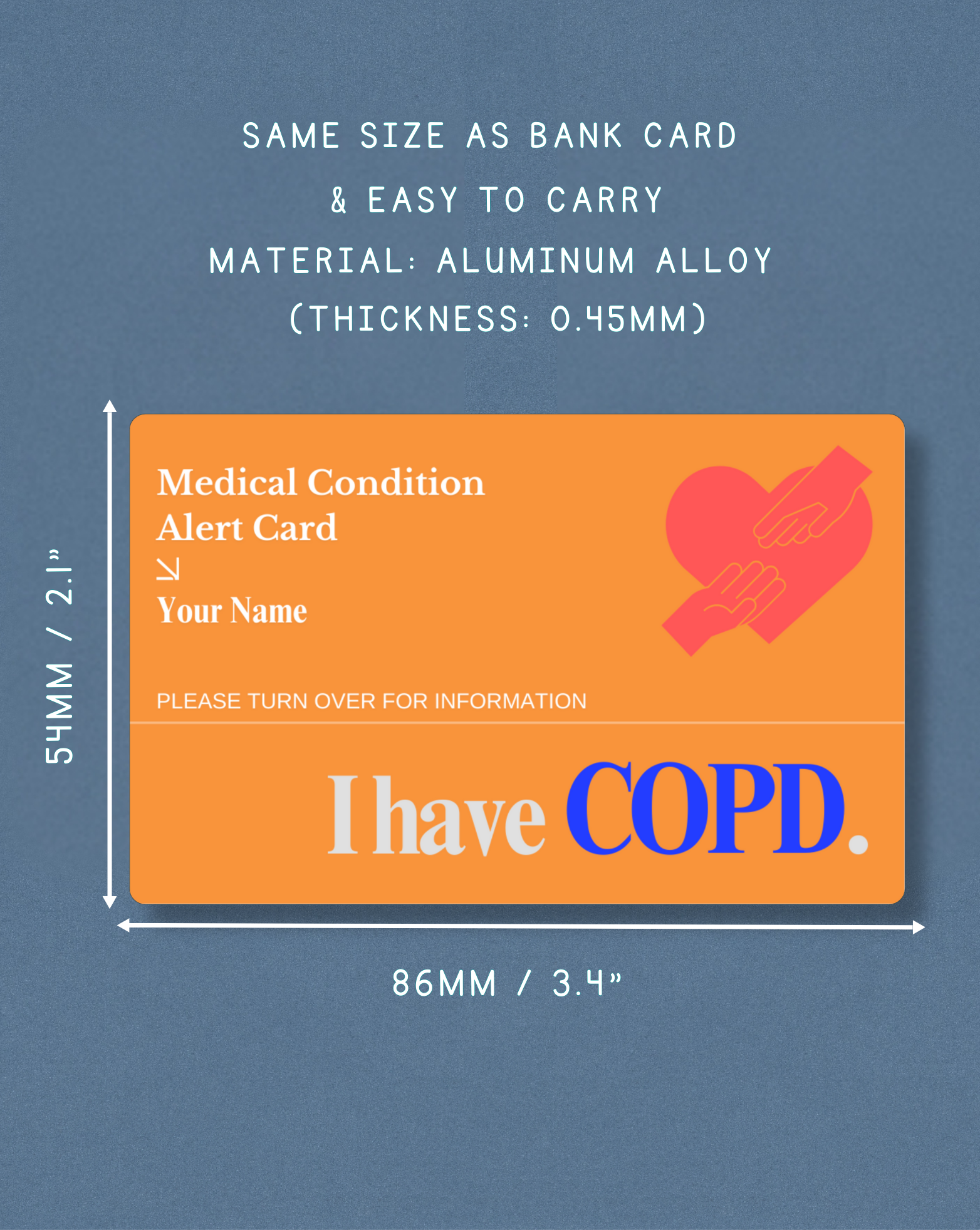 COPD Medical Alert Card