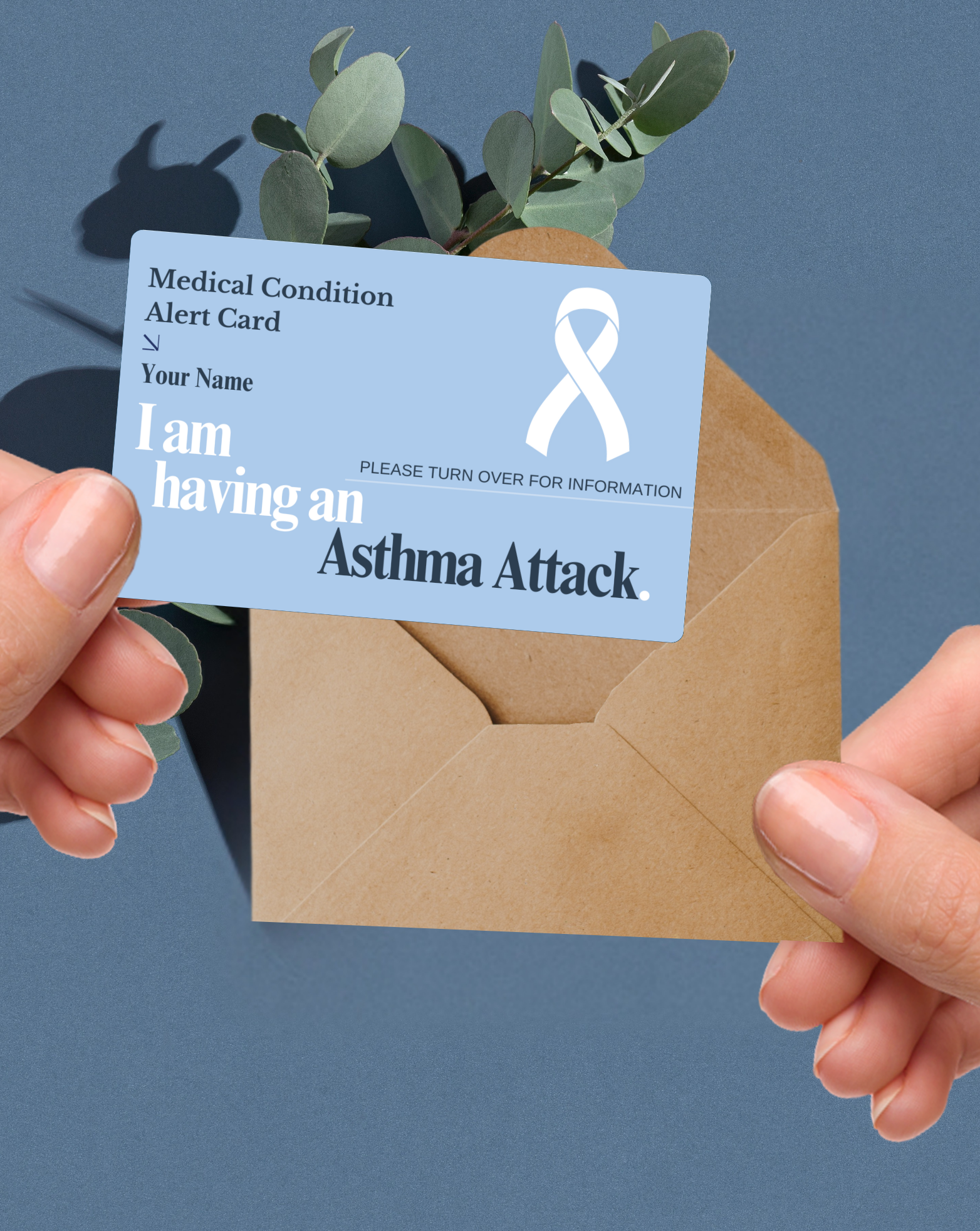 Asthma Attack Medical Alert Card
