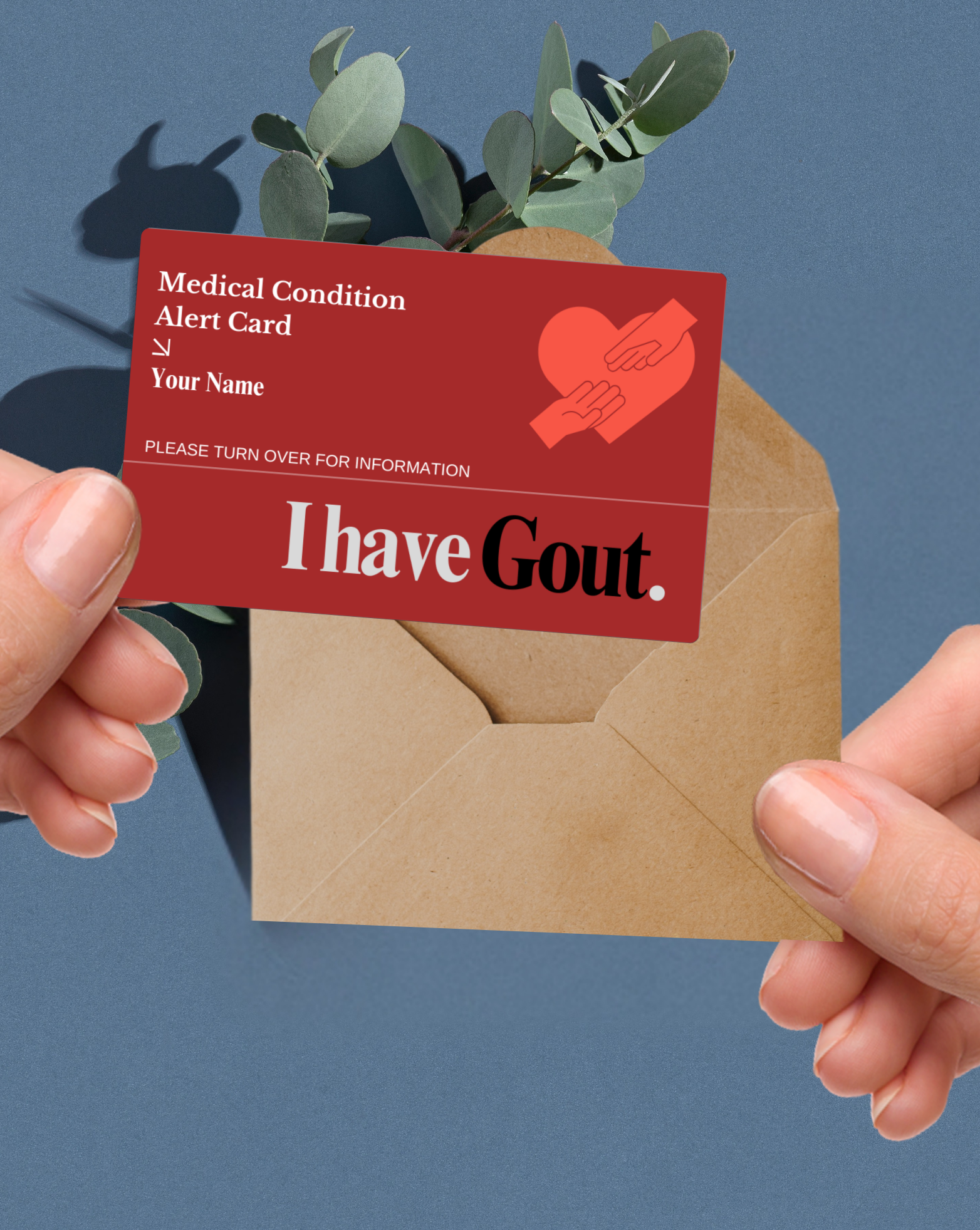 GOUT Medical Alert Card