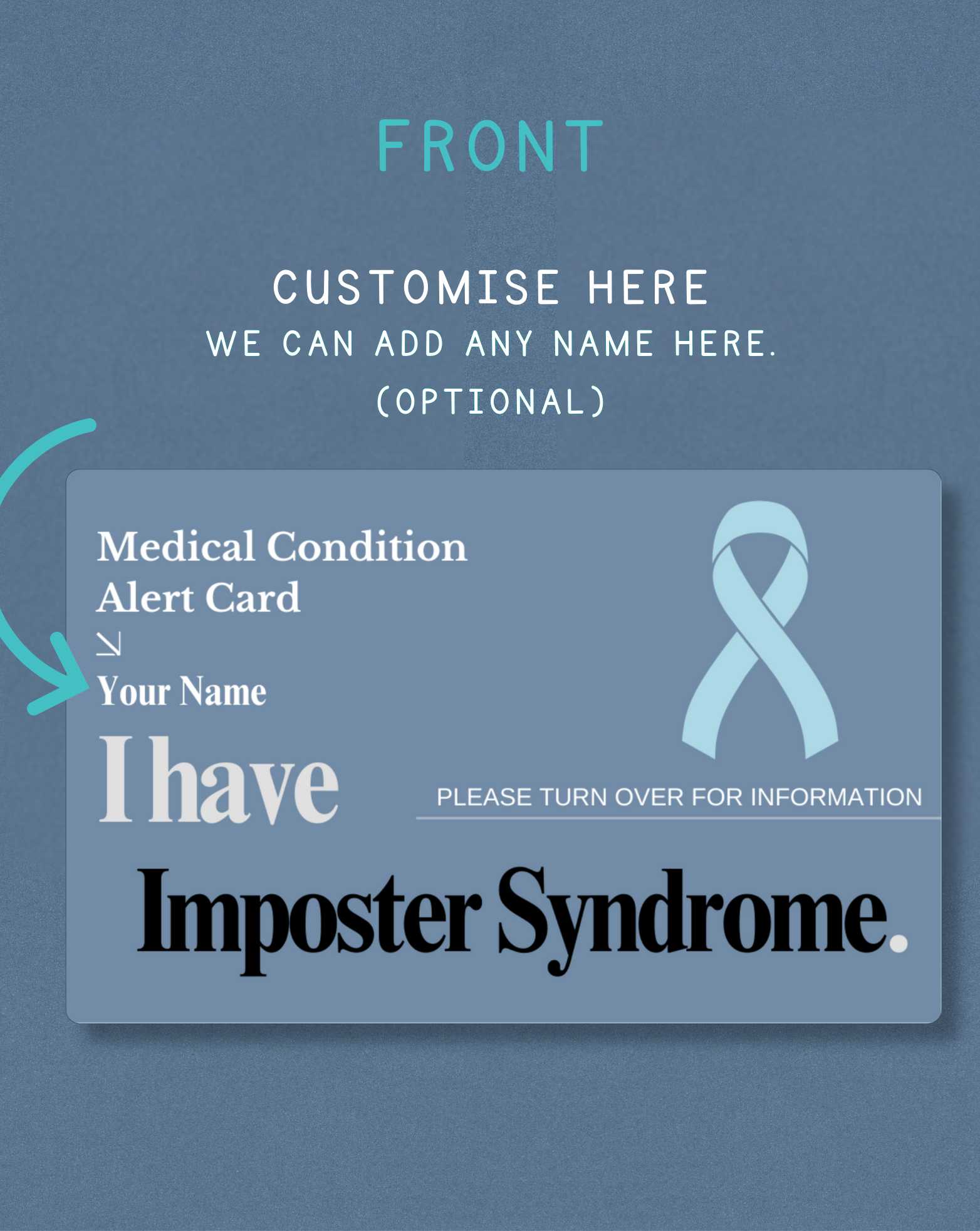 Imposter Syndrome Medical Alert Card