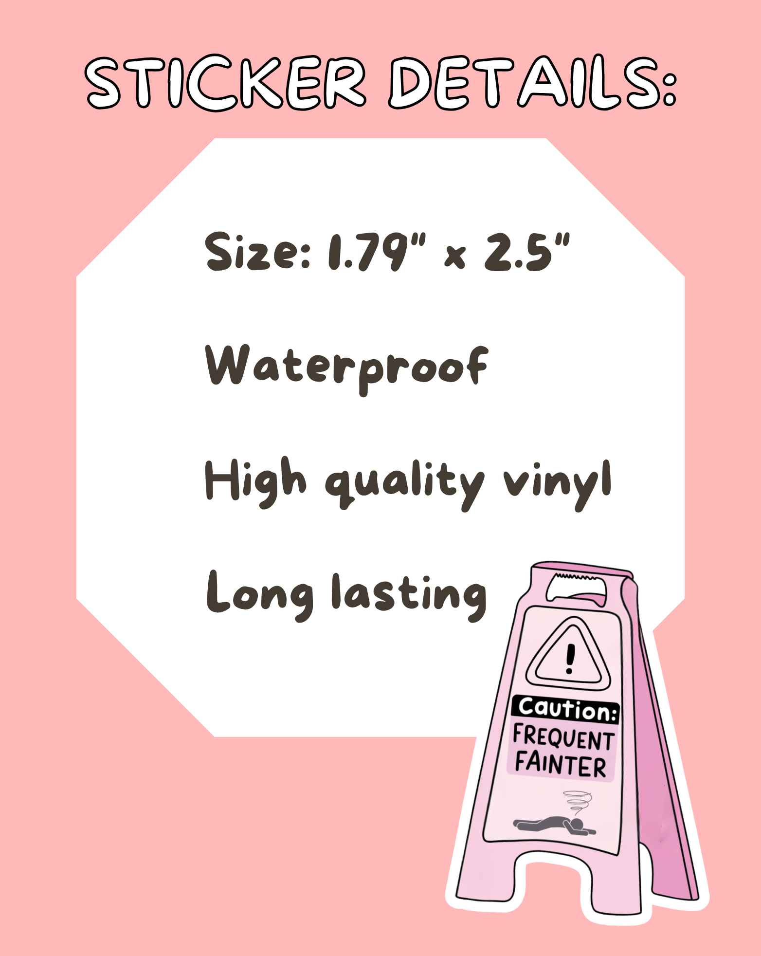 Frequent Fainter Sticker