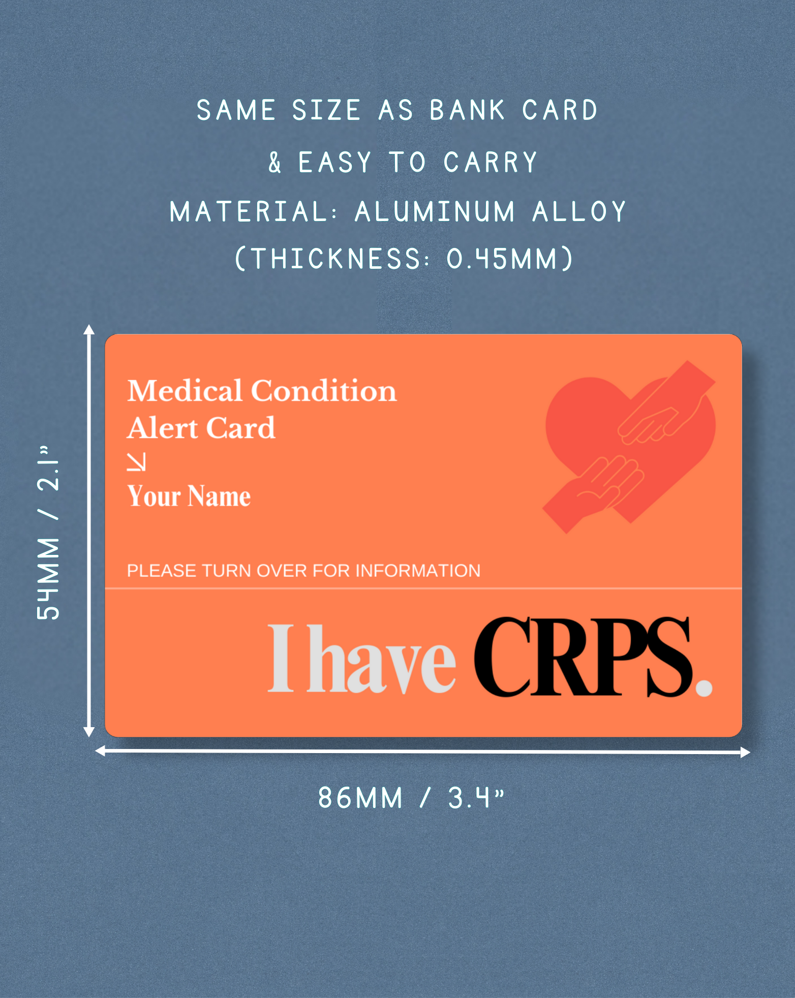 CRPS Medical Alert Card