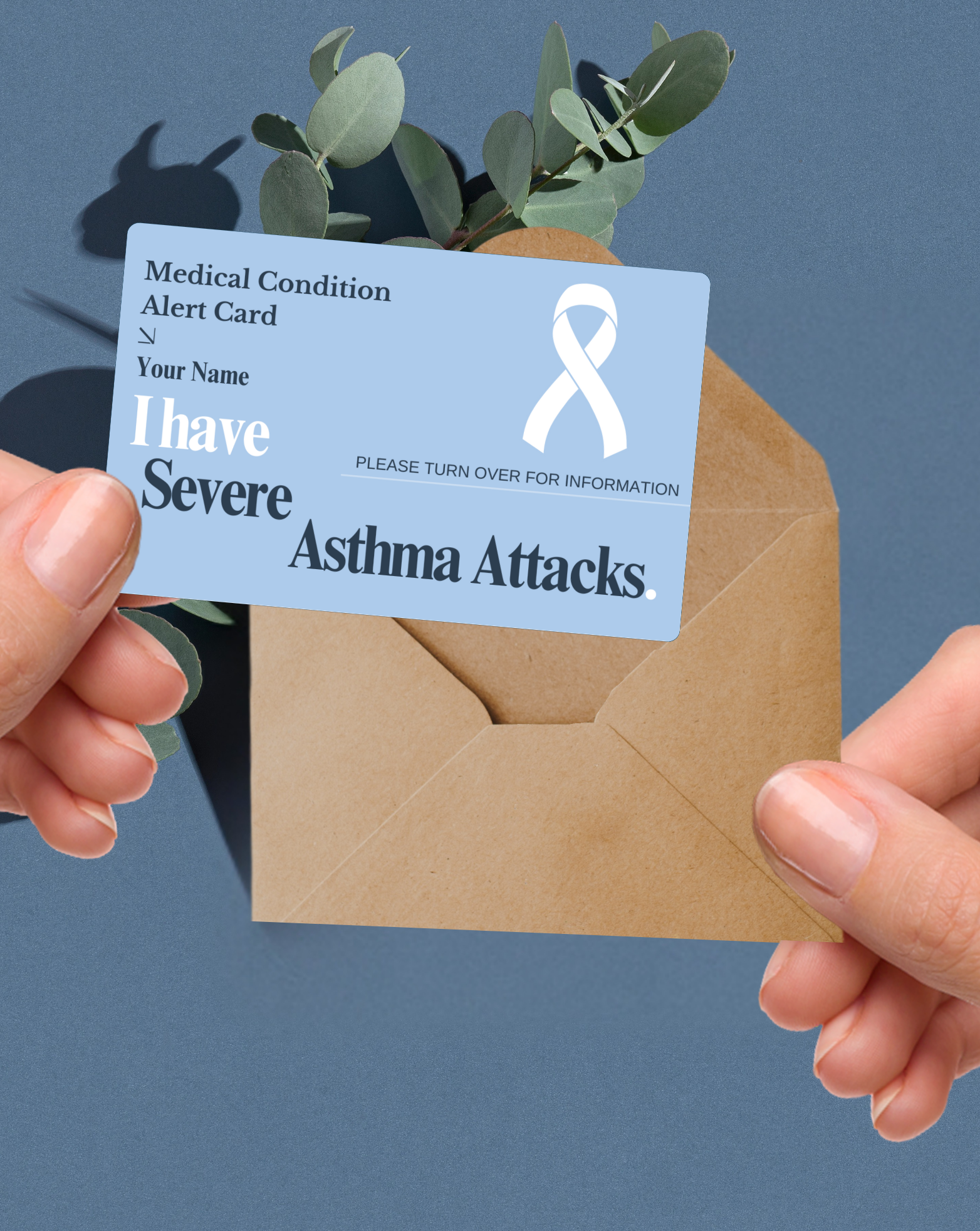 Severe Asthma Attacks Medical Alert Card