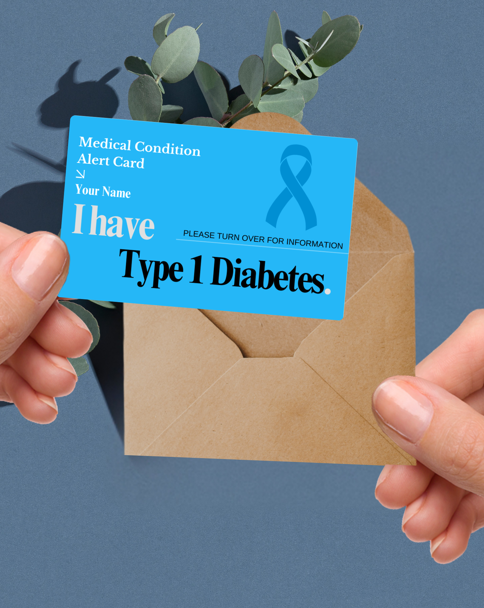 Diabetes Type 1 Medical Alert Card