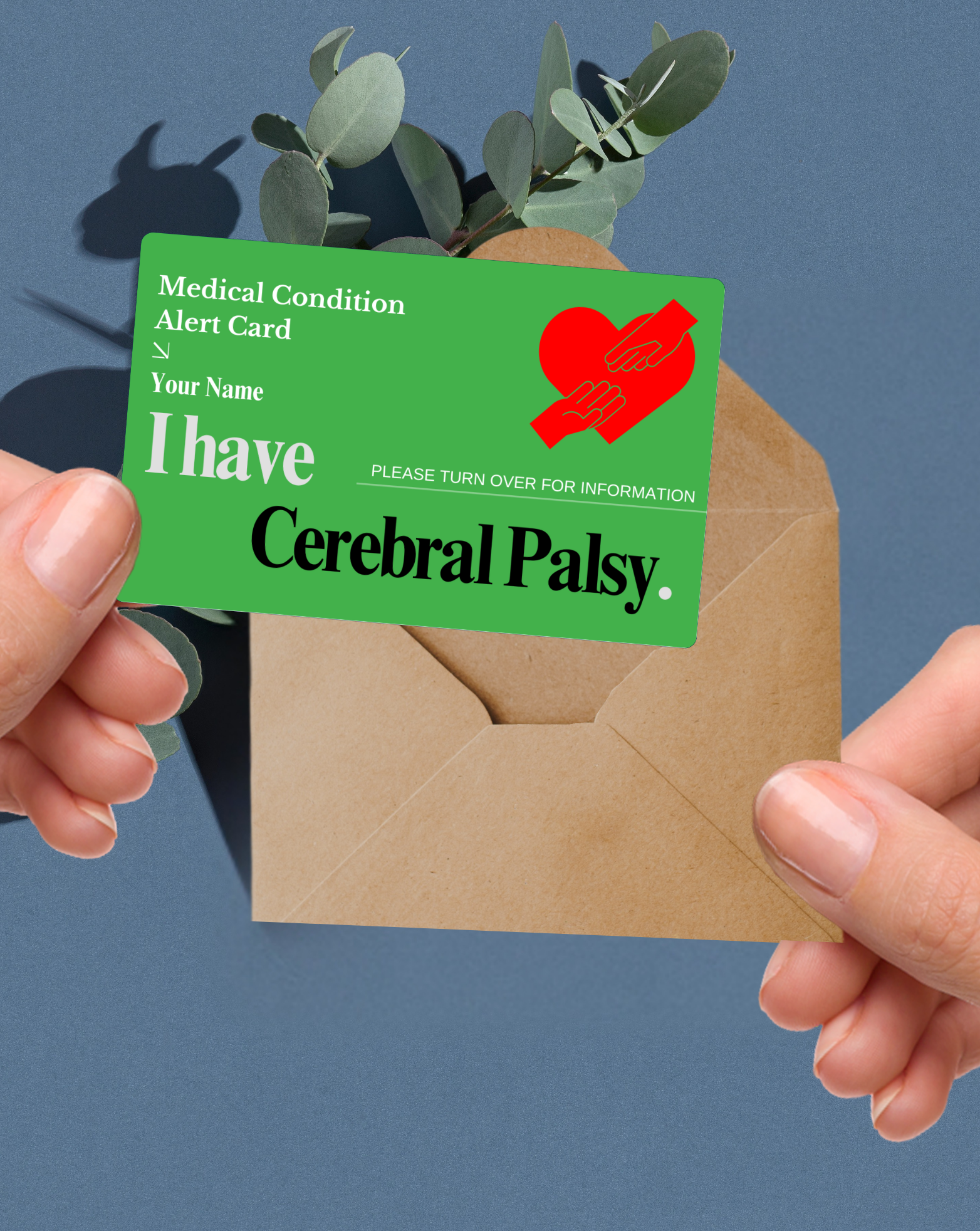 Cerebral Palsy Medical Alert Card
