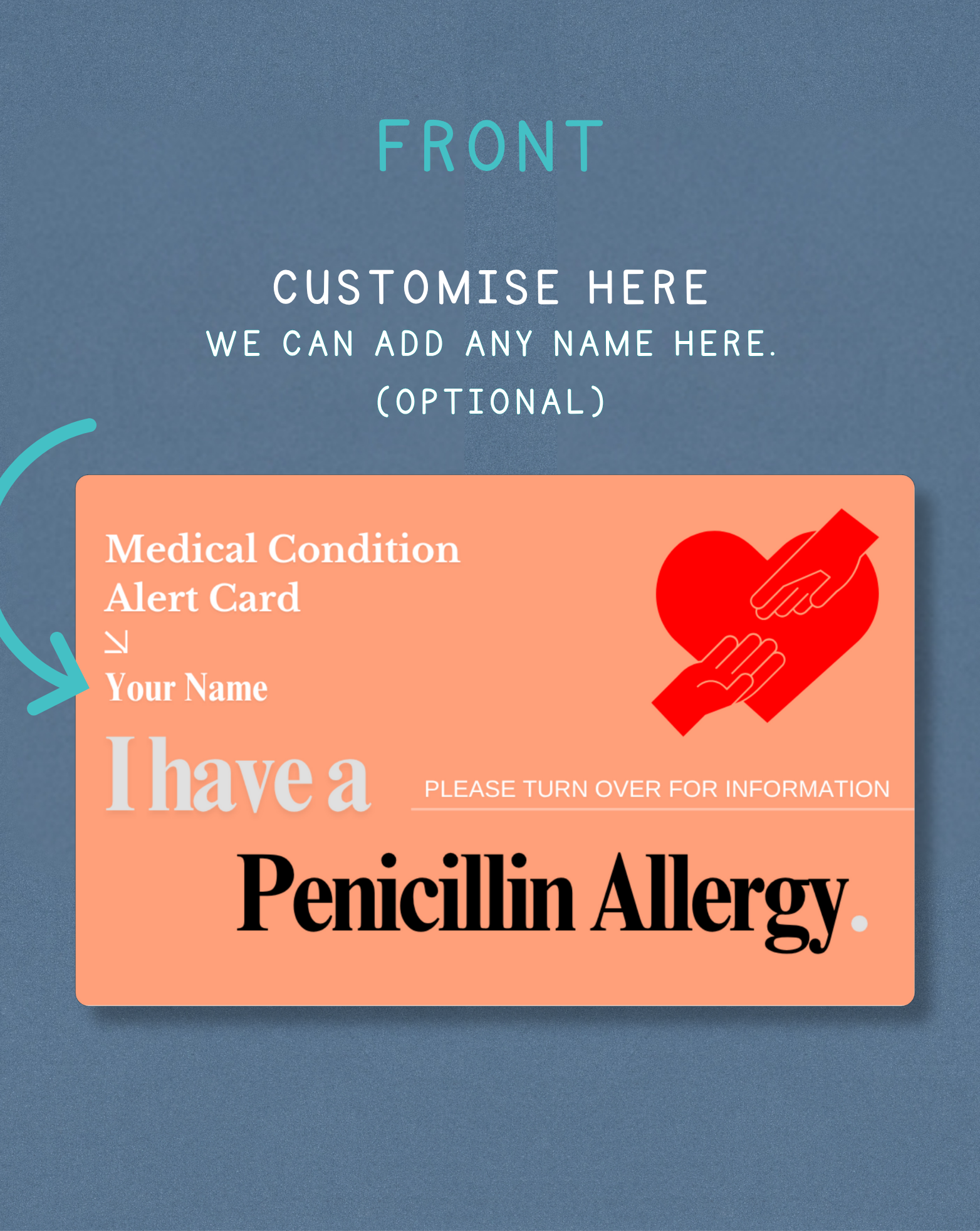 Penicillin Allergy Alert Card