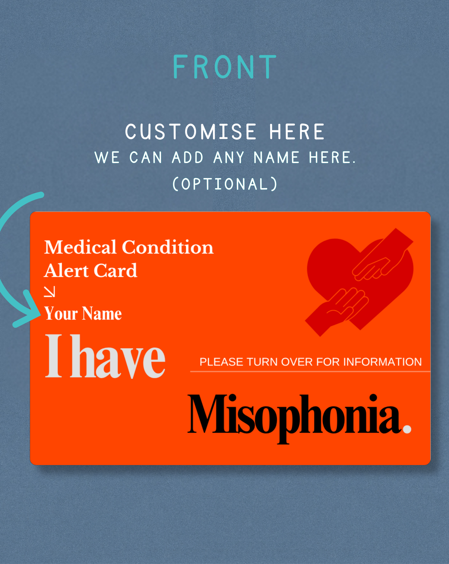Misophonia Medical Alert Card