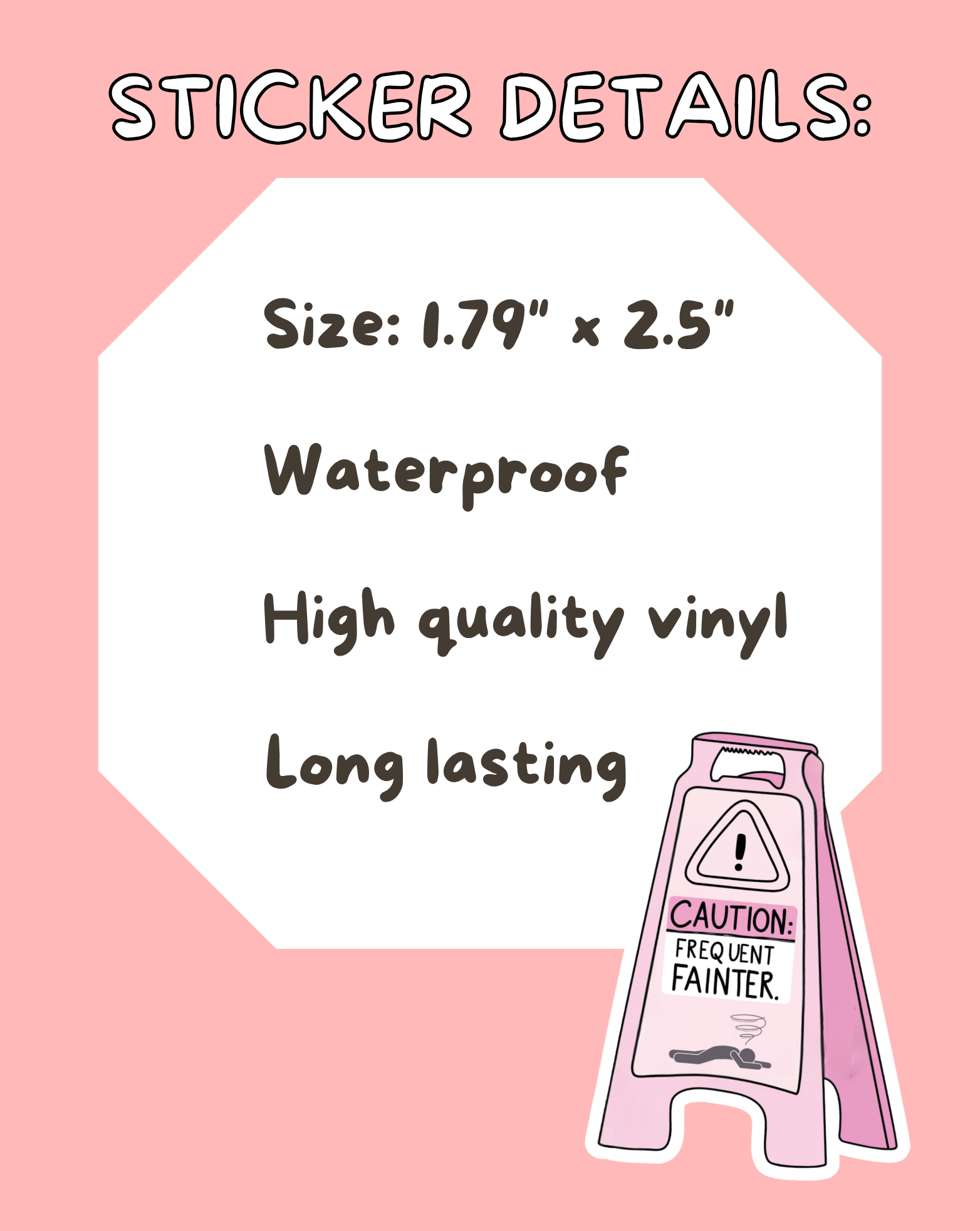 Frequent Fainter Sticker