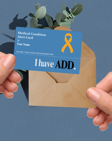 ADD Medical Alert Card