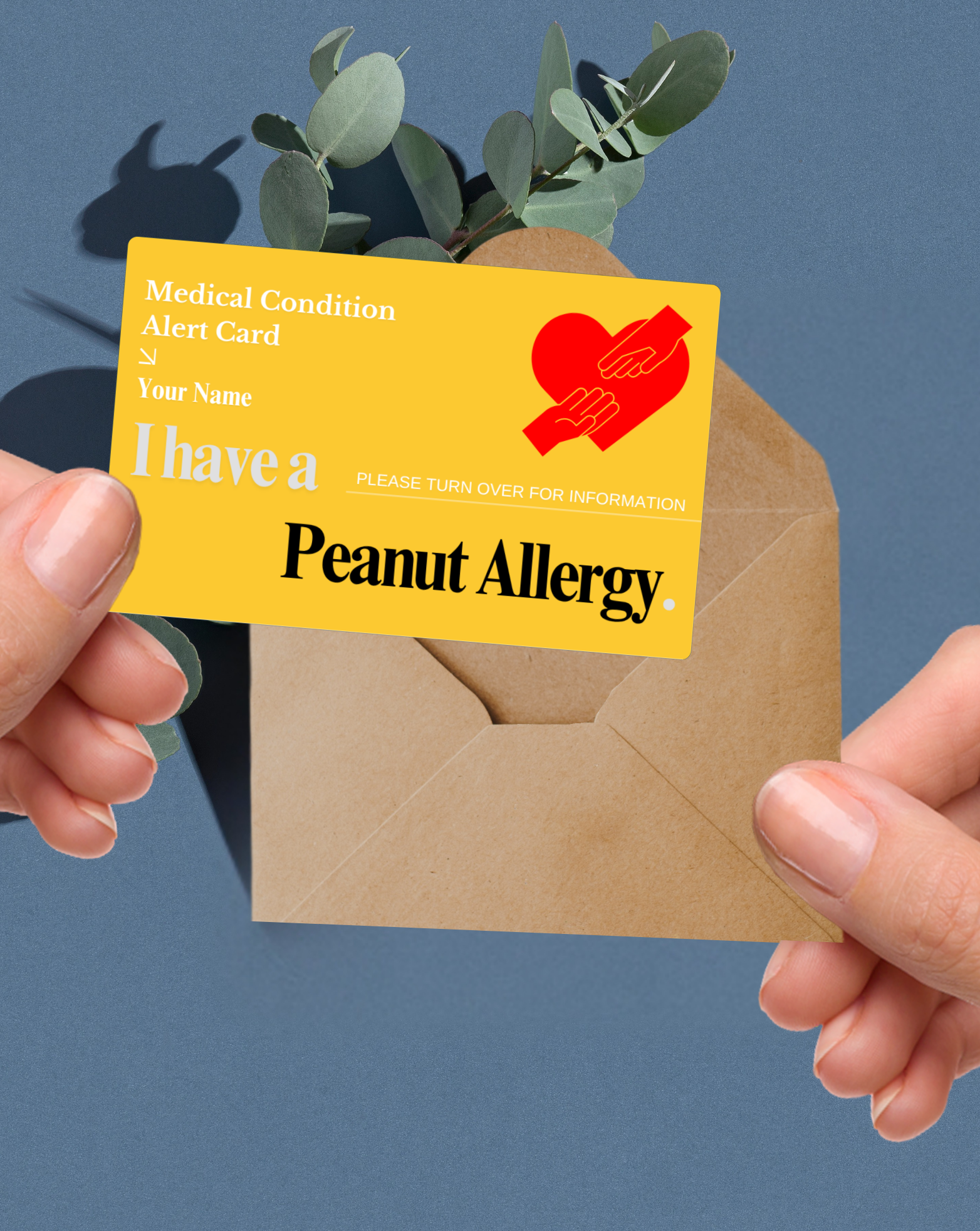 Peanut Allergy Alert Card