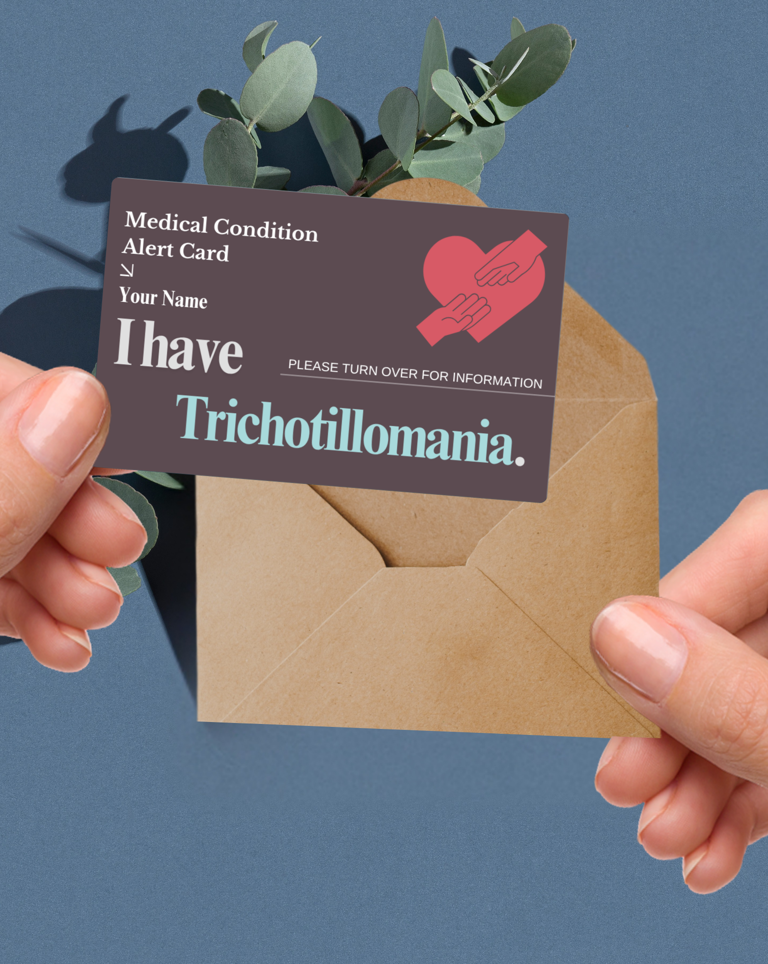 Trichotillomania Medical Alert Card