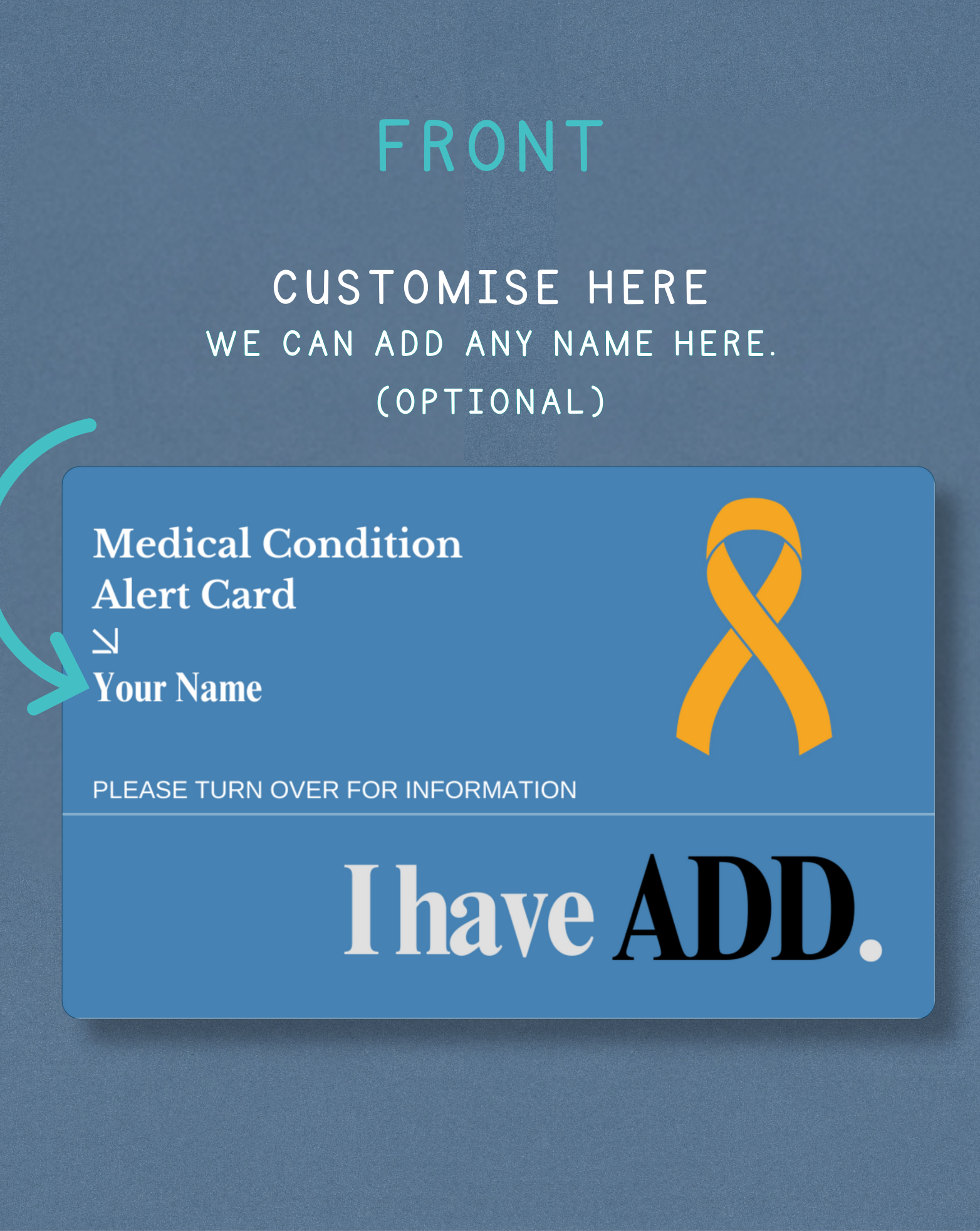 ADD Medical Alert Card