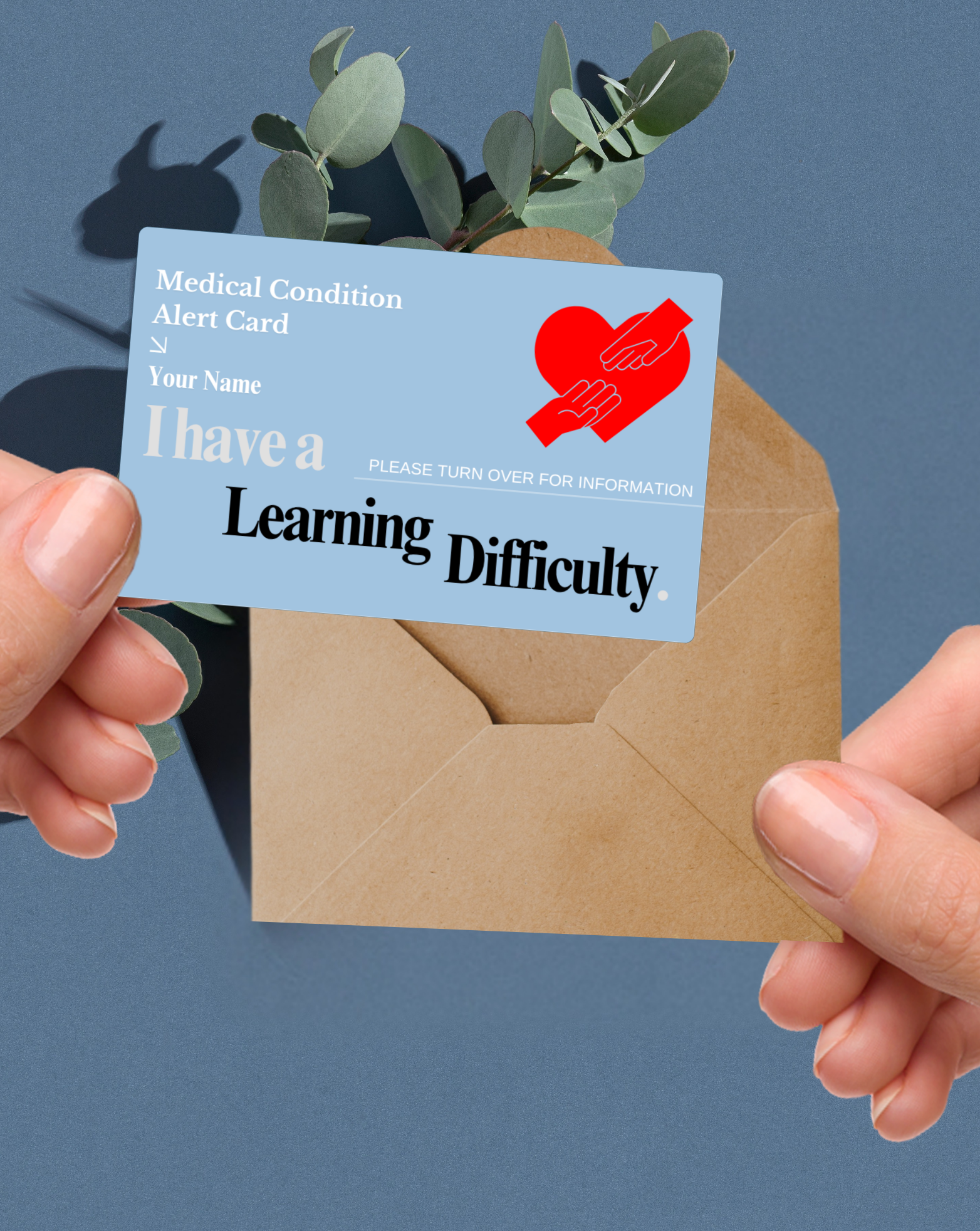 Learning Difficulty Medical Alert Card