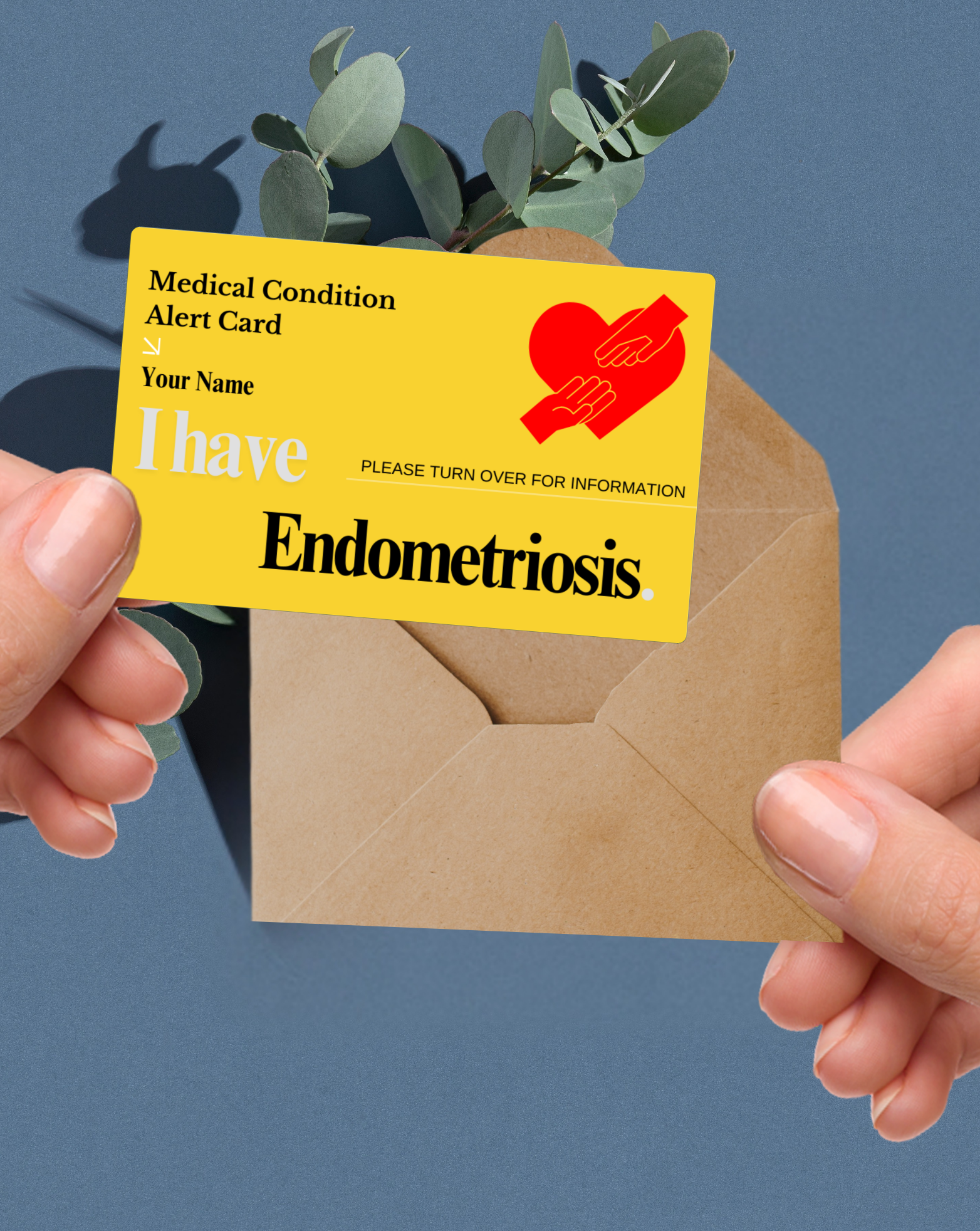 Endometriosis Medical Alert Card