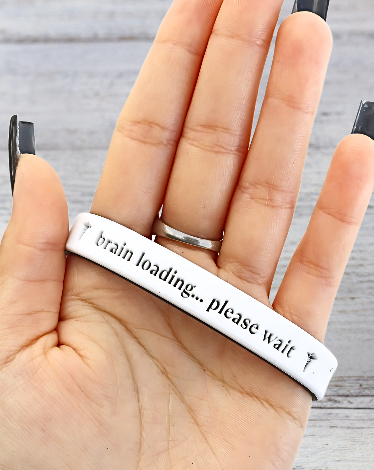 Brain Loading… Please Wait - Funny Alert Bracelet