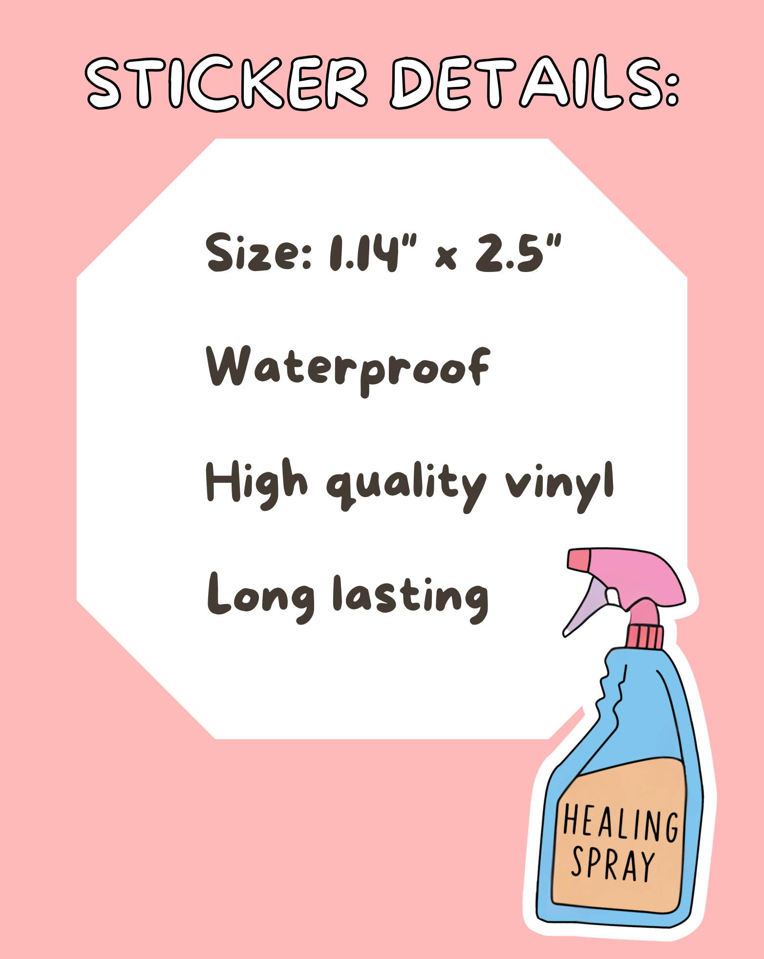 Healing Spray Sticker