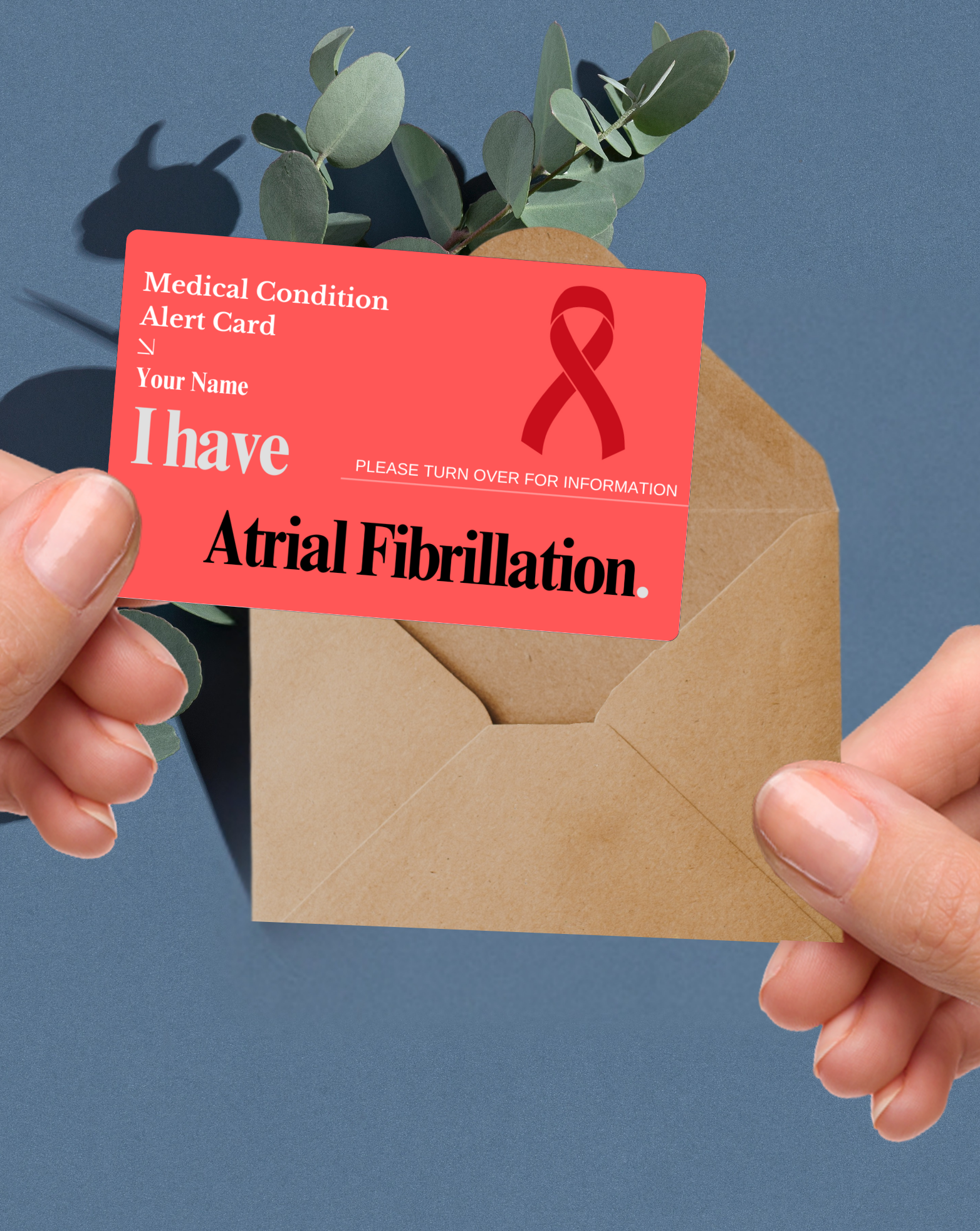 Atrial Fibrillation Medical Alert Card