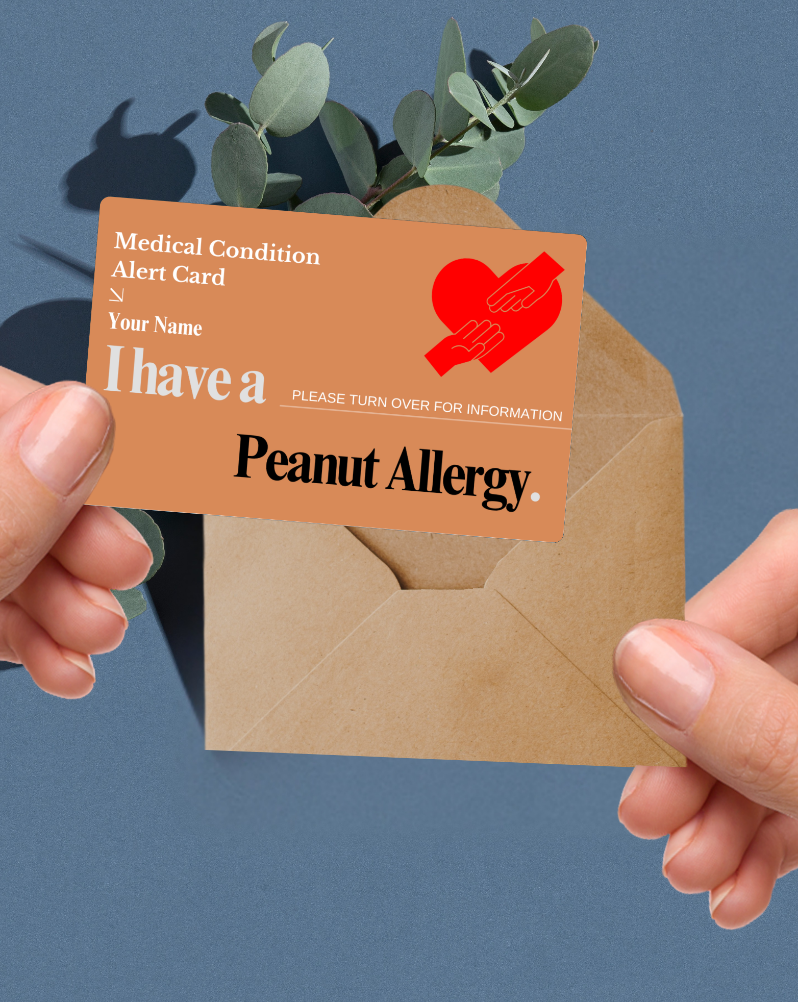 Peanut Allergy Alert Card