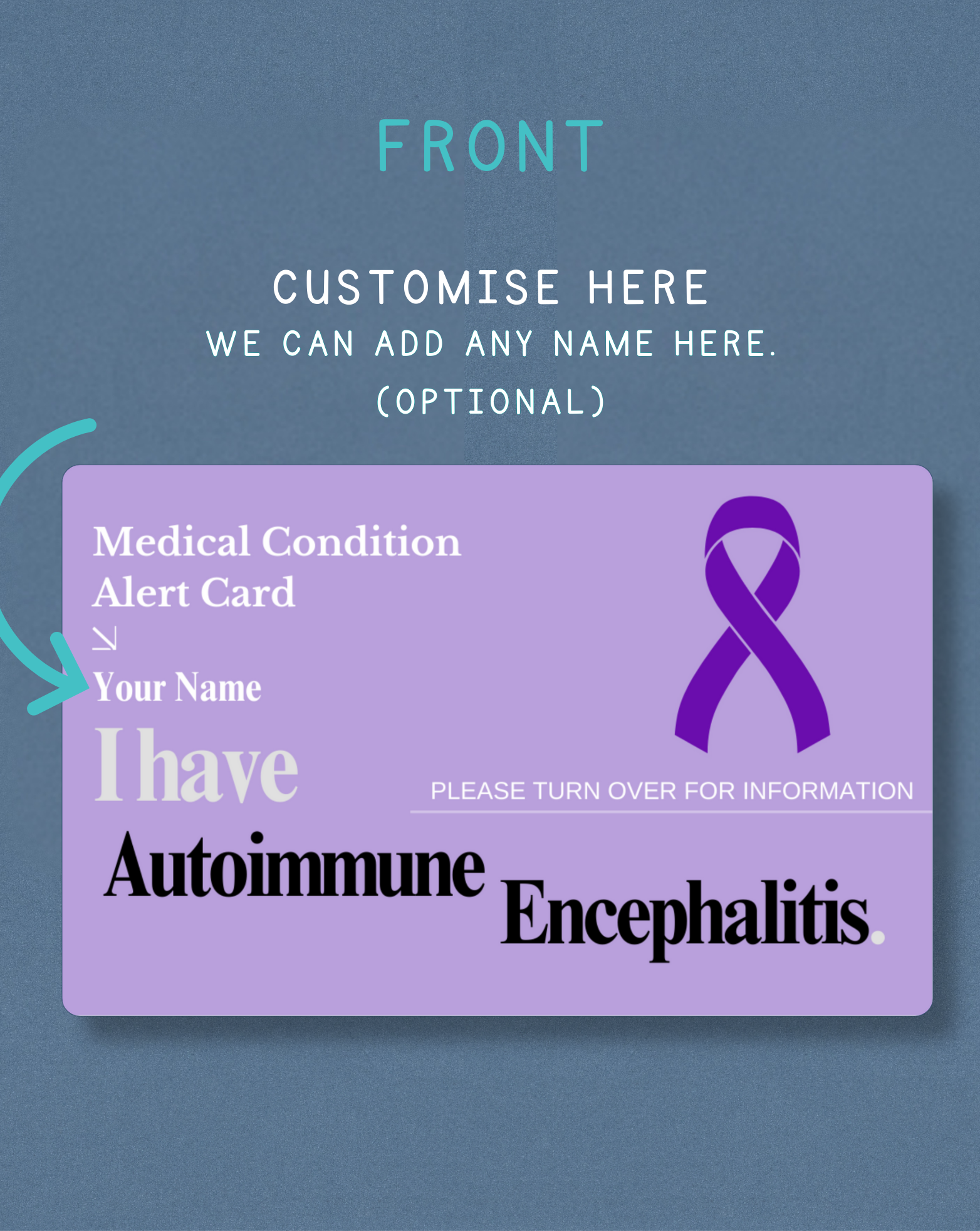 Autoimmune Encephalitis Medical Alert Card