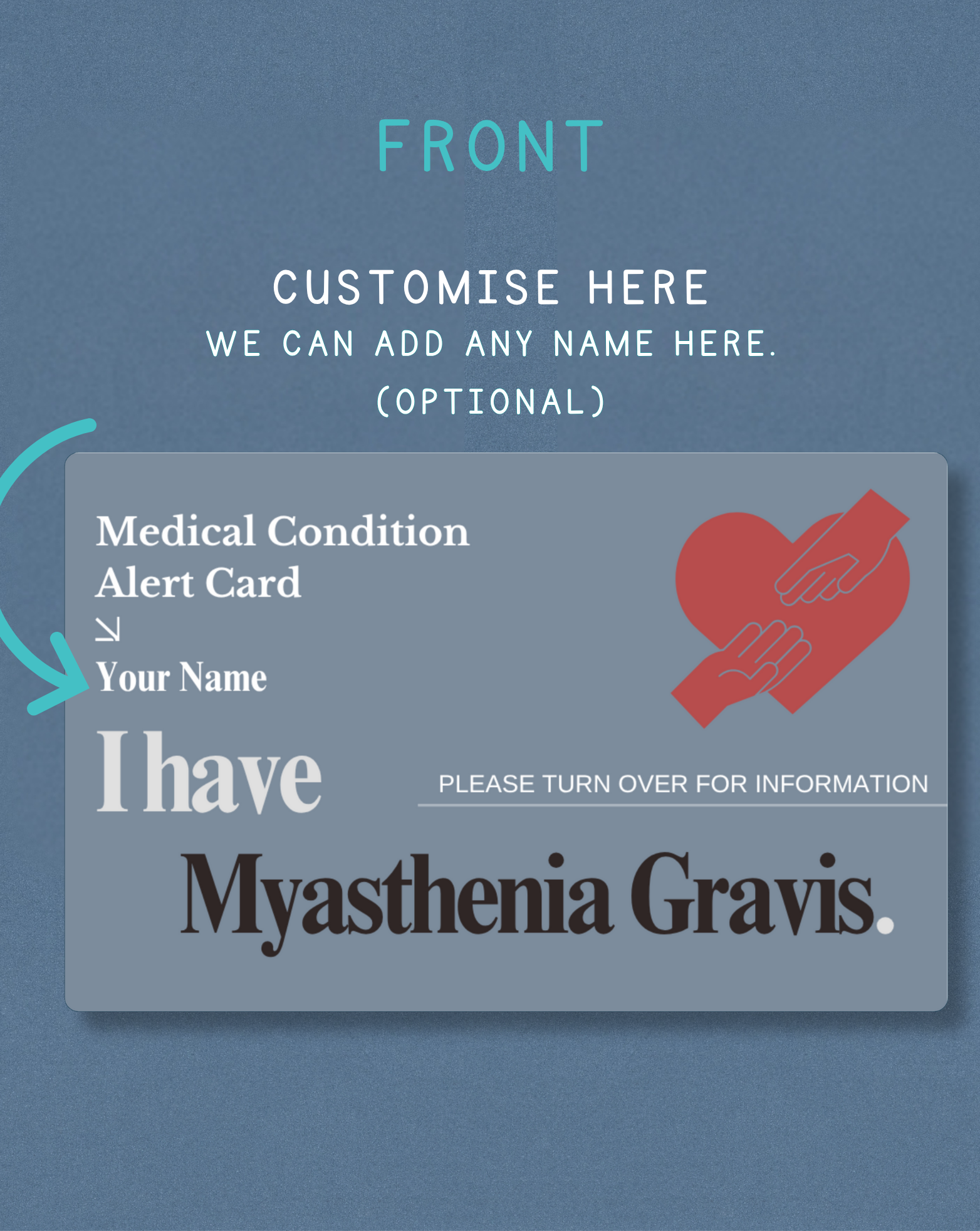 Myasthenia Gravis Medical Alert Card