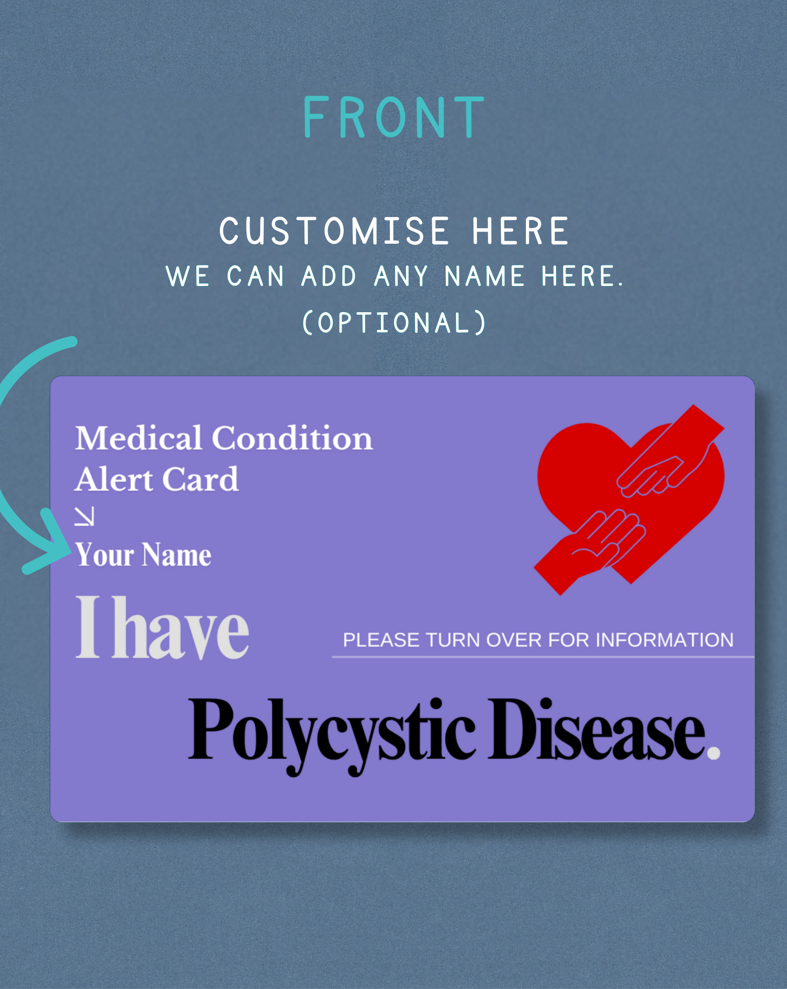 Polycystic Disease Medical Alert Card