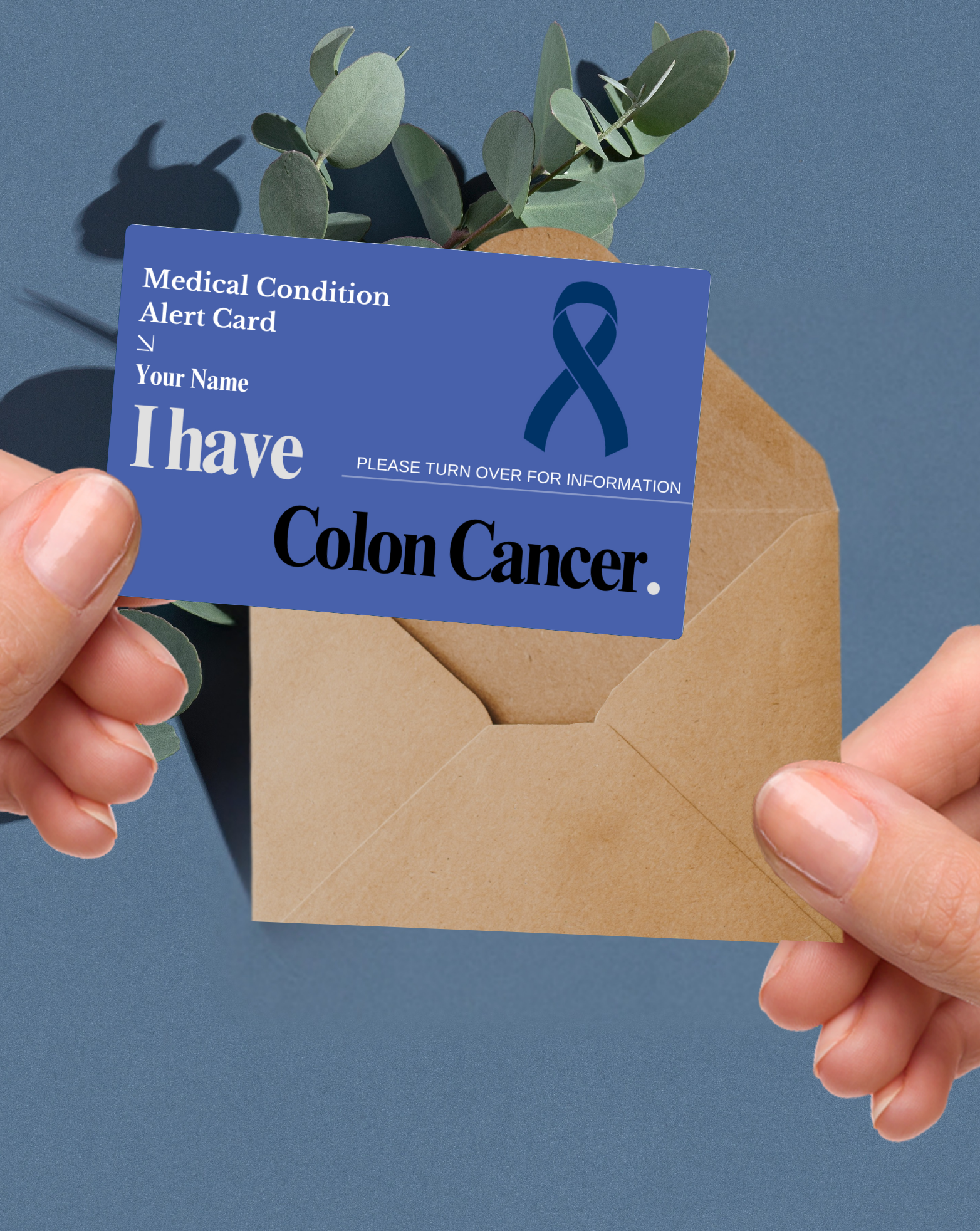 Colon Cancer Medical Alert Card