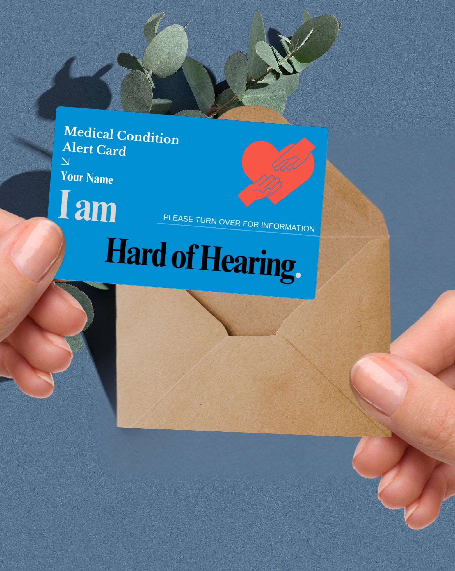 Hard of Hearing Medical Alert Card