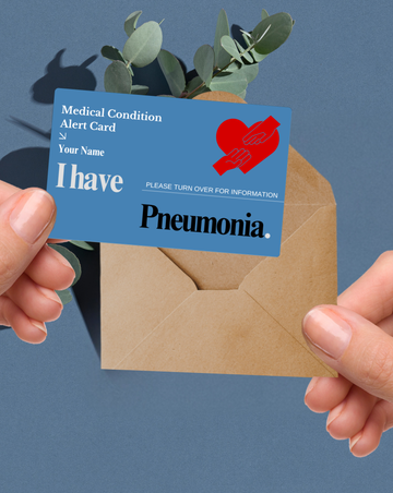 Pneumonia Medical Alert Card