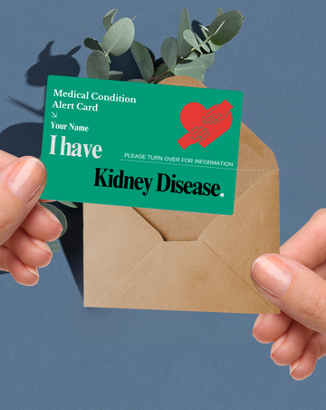 Kidney Disease Medical Alert Card